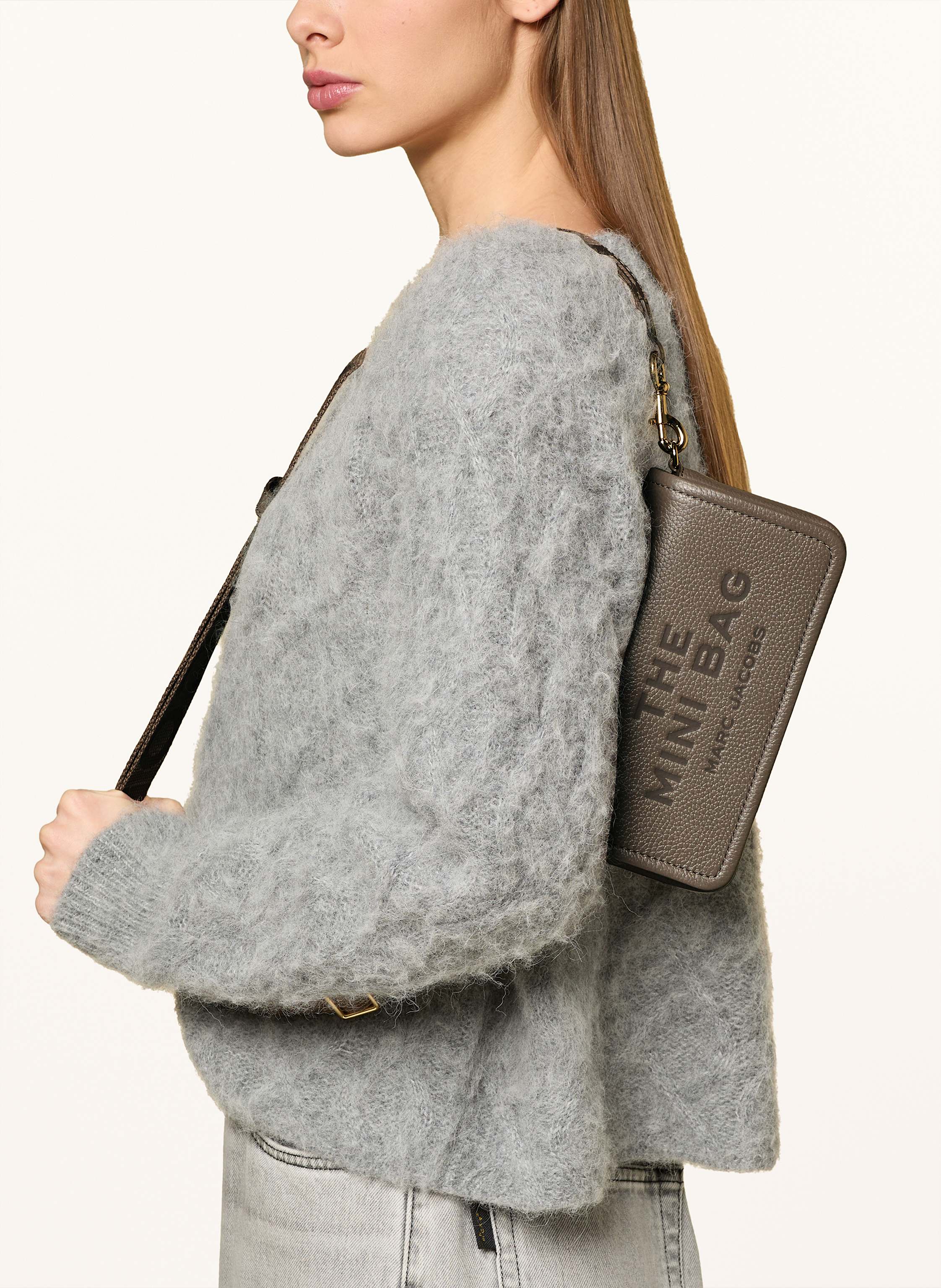 Thumbnail - Marc Jacobs Umhängetasche The Mini Bag beige