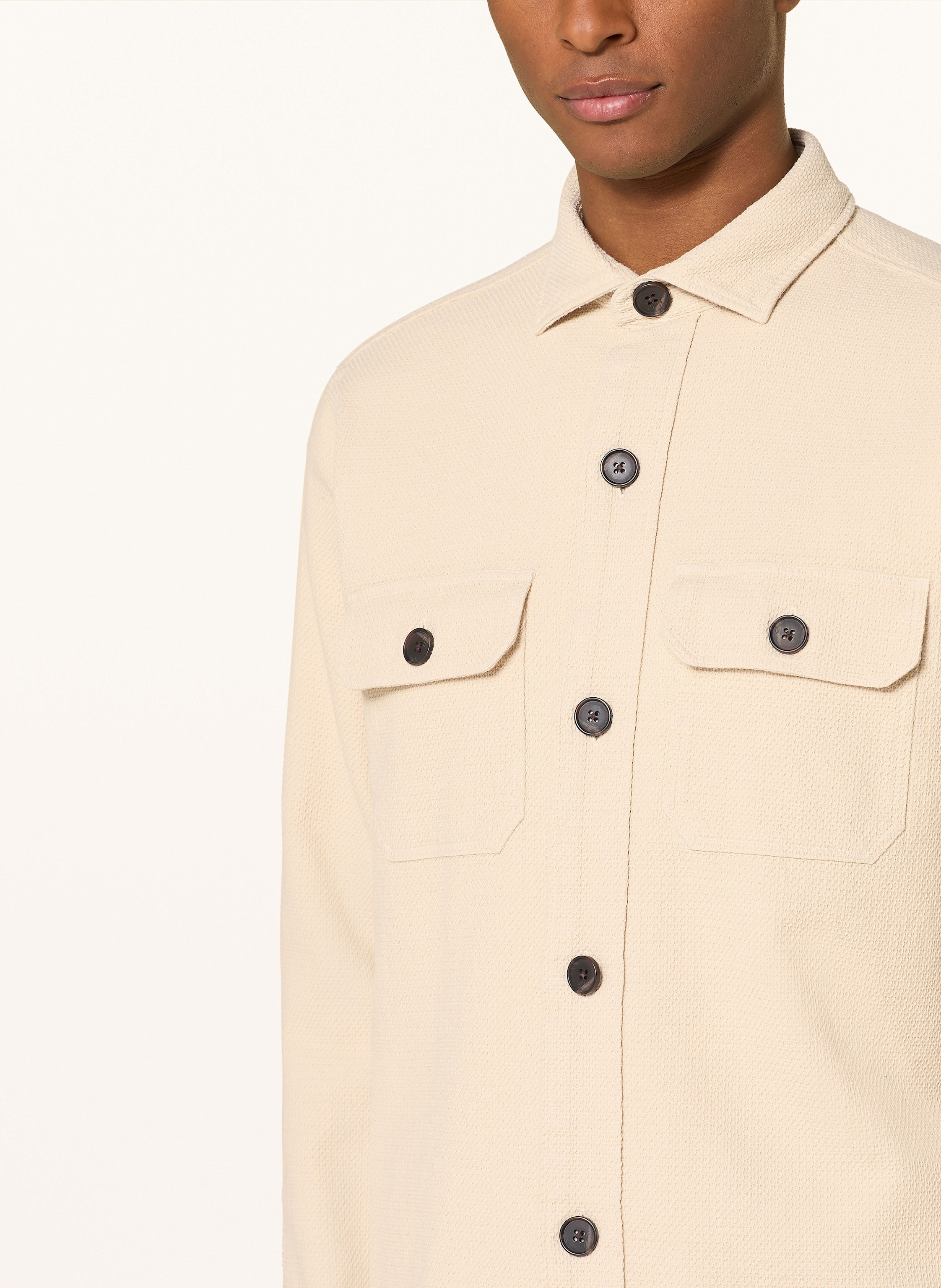 Thumbnail - Strokesman's Overshirt beige