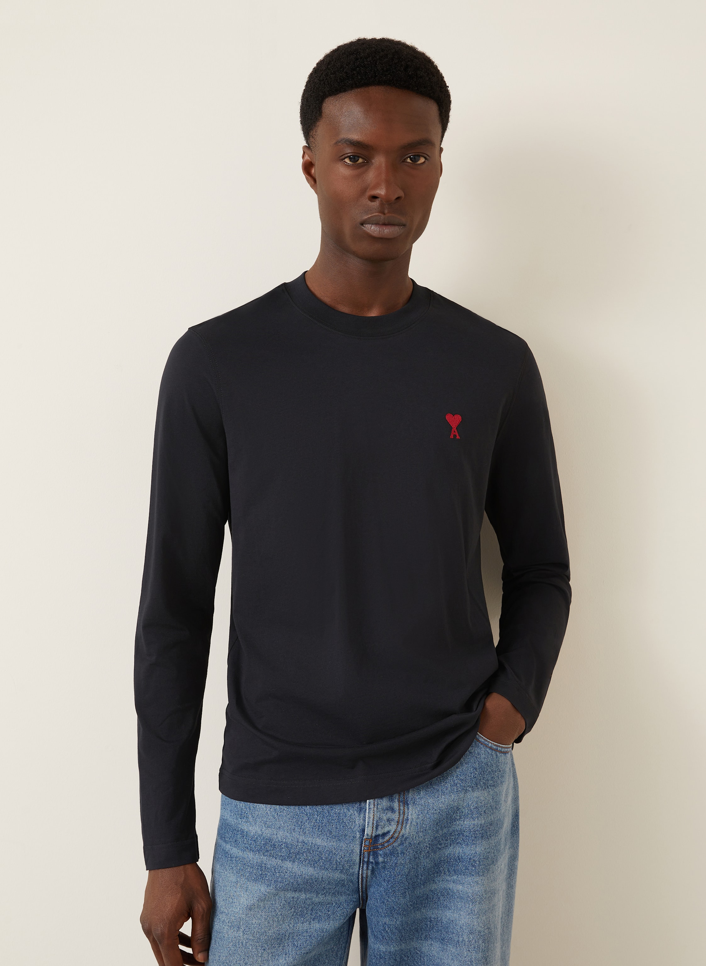 Thumbnail - Ami Paris Longsleeve schwarz