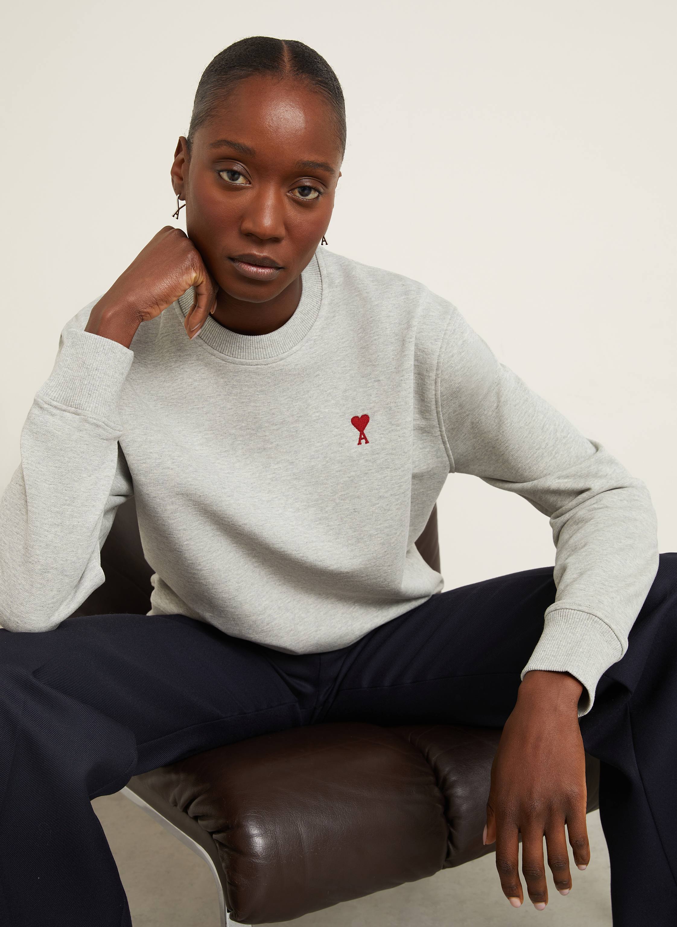 Thumbnail - Ami Paris Sweatshirt grau