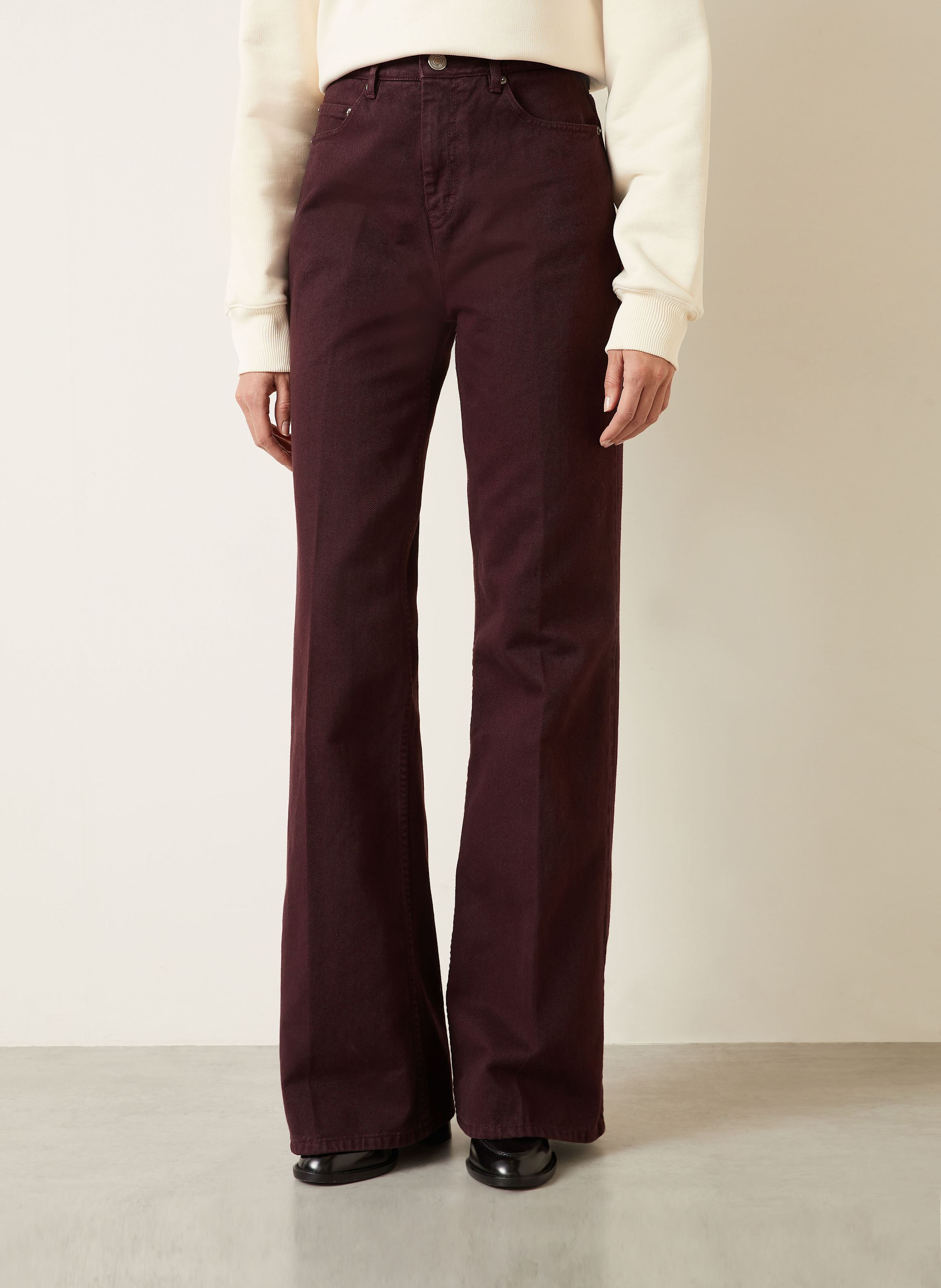 Thumbnail - Ami Paris Flared Jeans braun