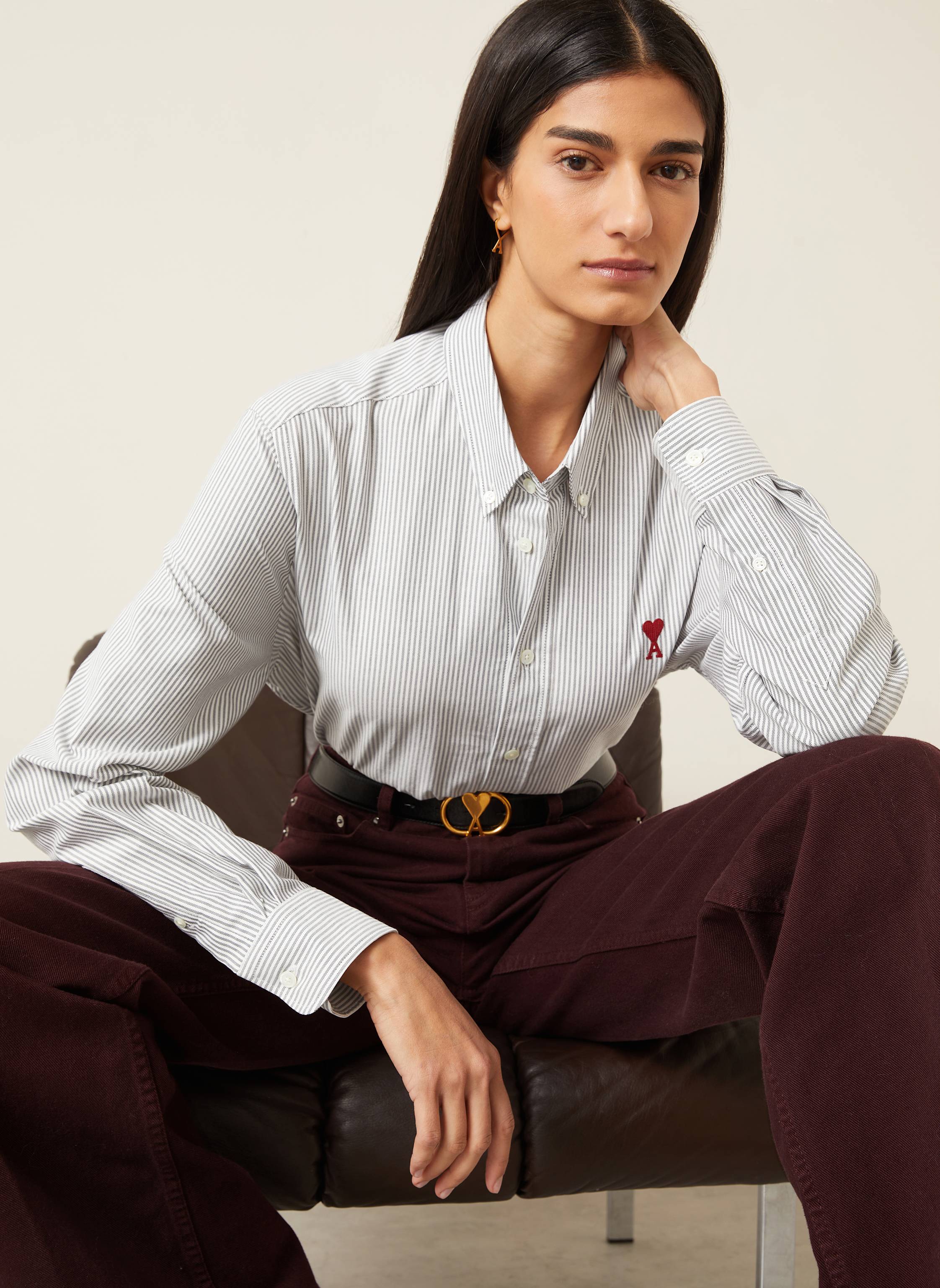 Thumbnail - Ami Paris Hemdbluse schwarz