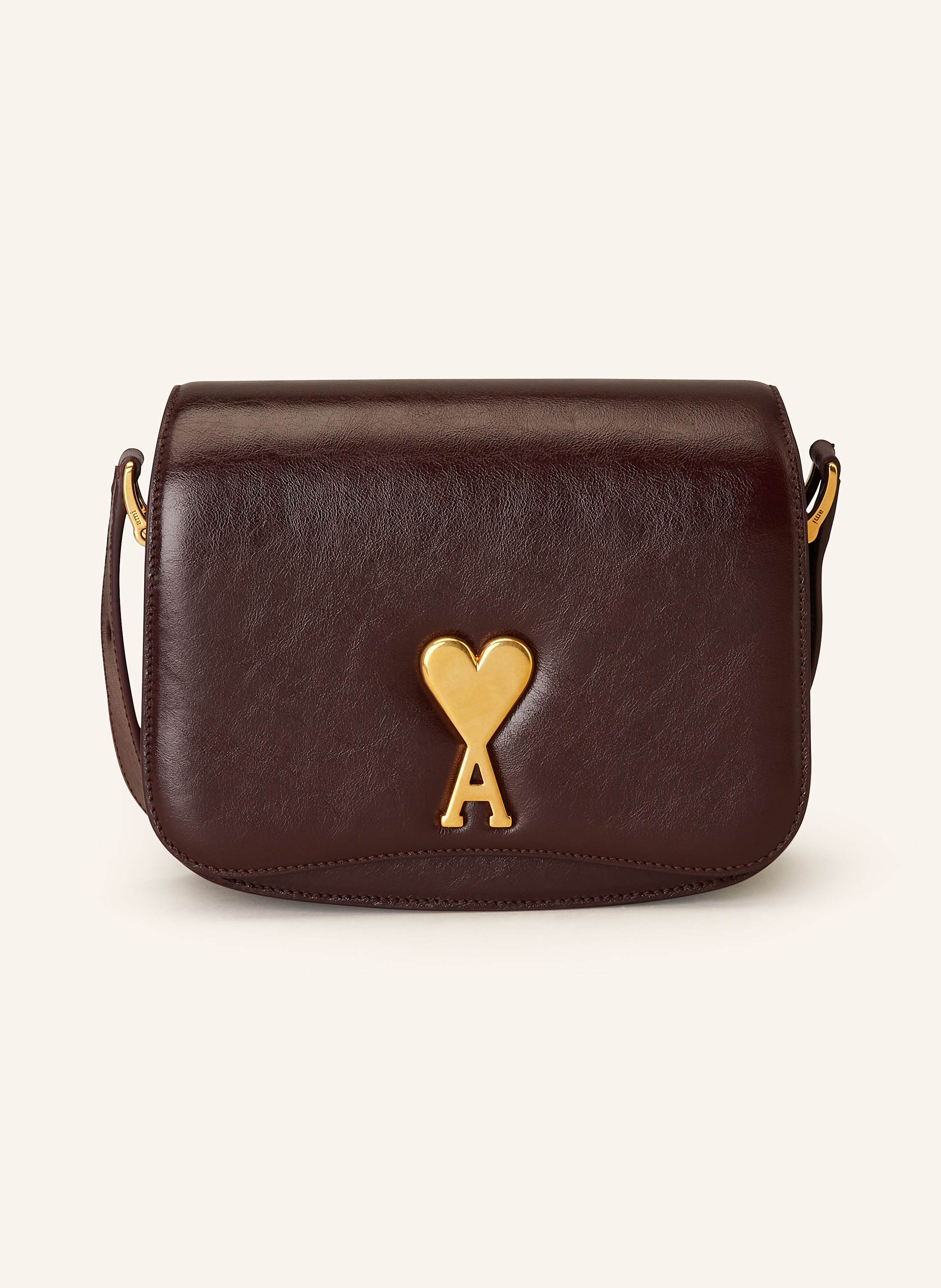 AMI PARIS Crossbody bag PARIS PARIS in dark purple