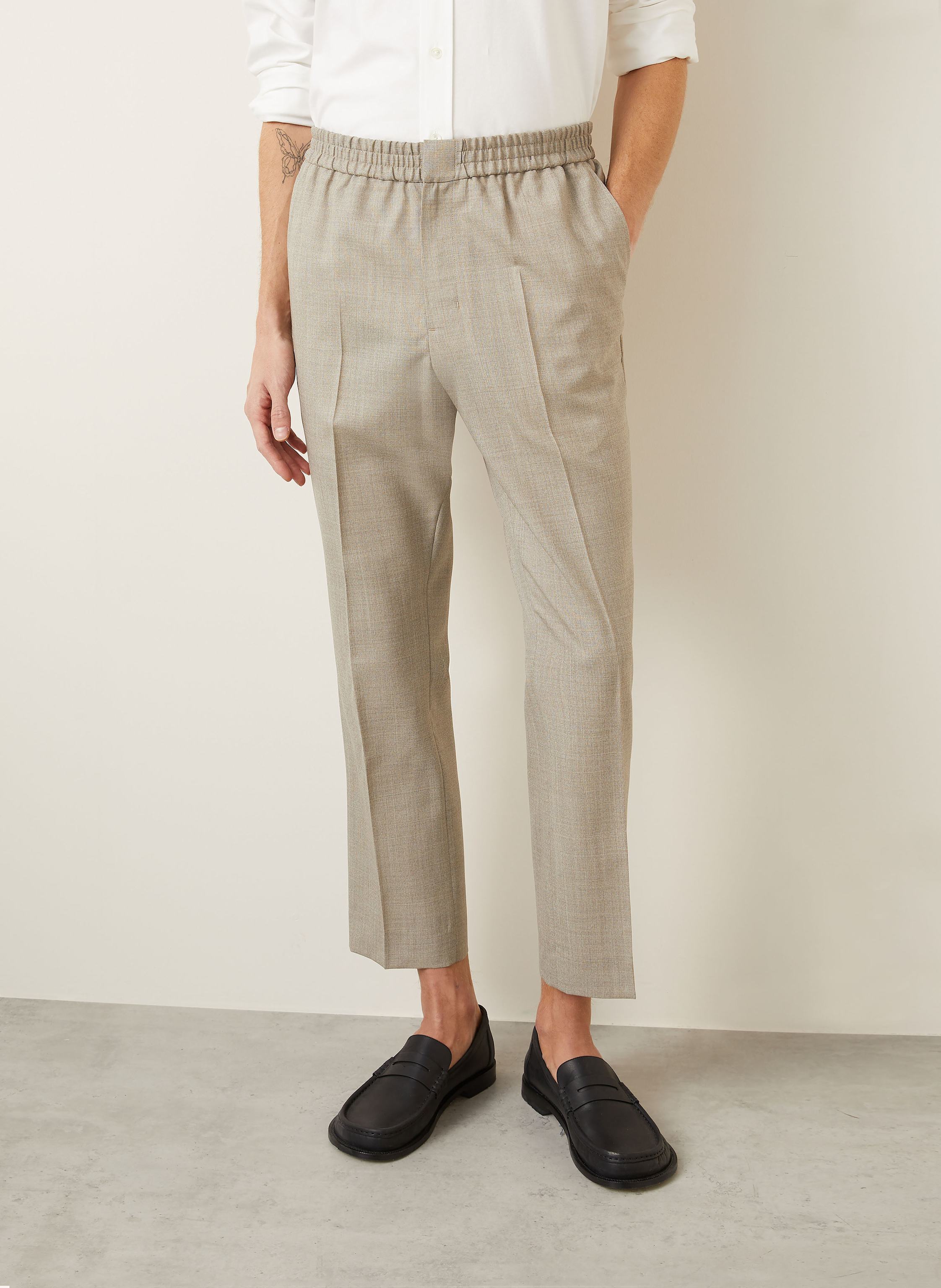 Thumbnail - Ami Paris Hose Regular Fit beige