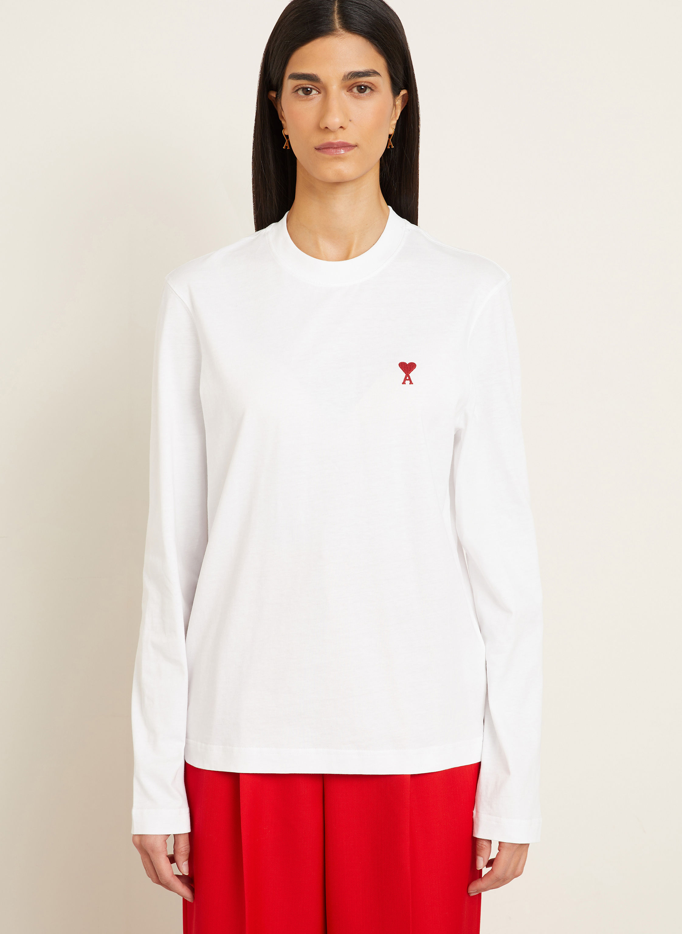 Thumbnail - Ami Paris Longsleeve weiss