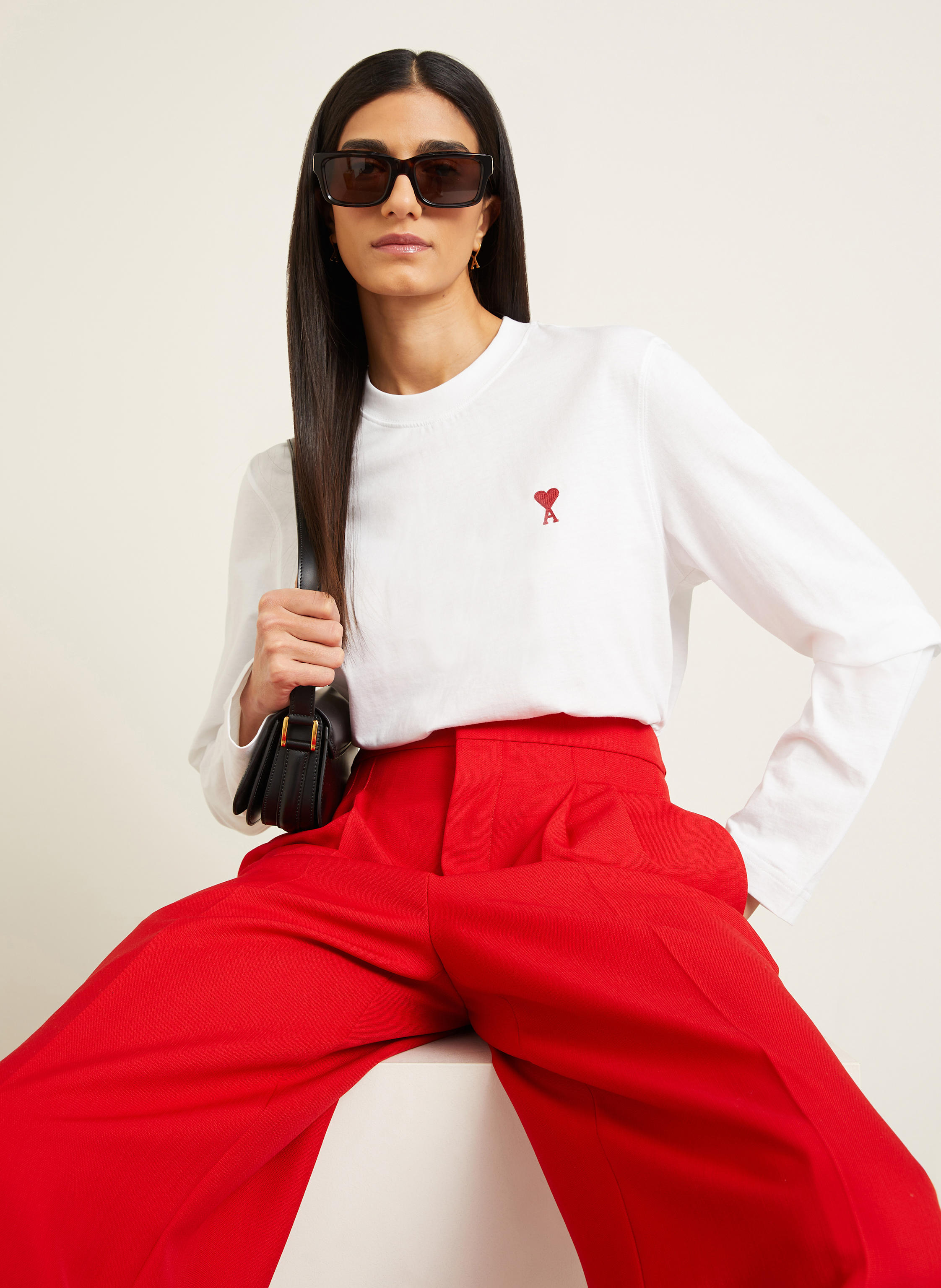 Thumbnail - Ami Paris Longsleeve weiss