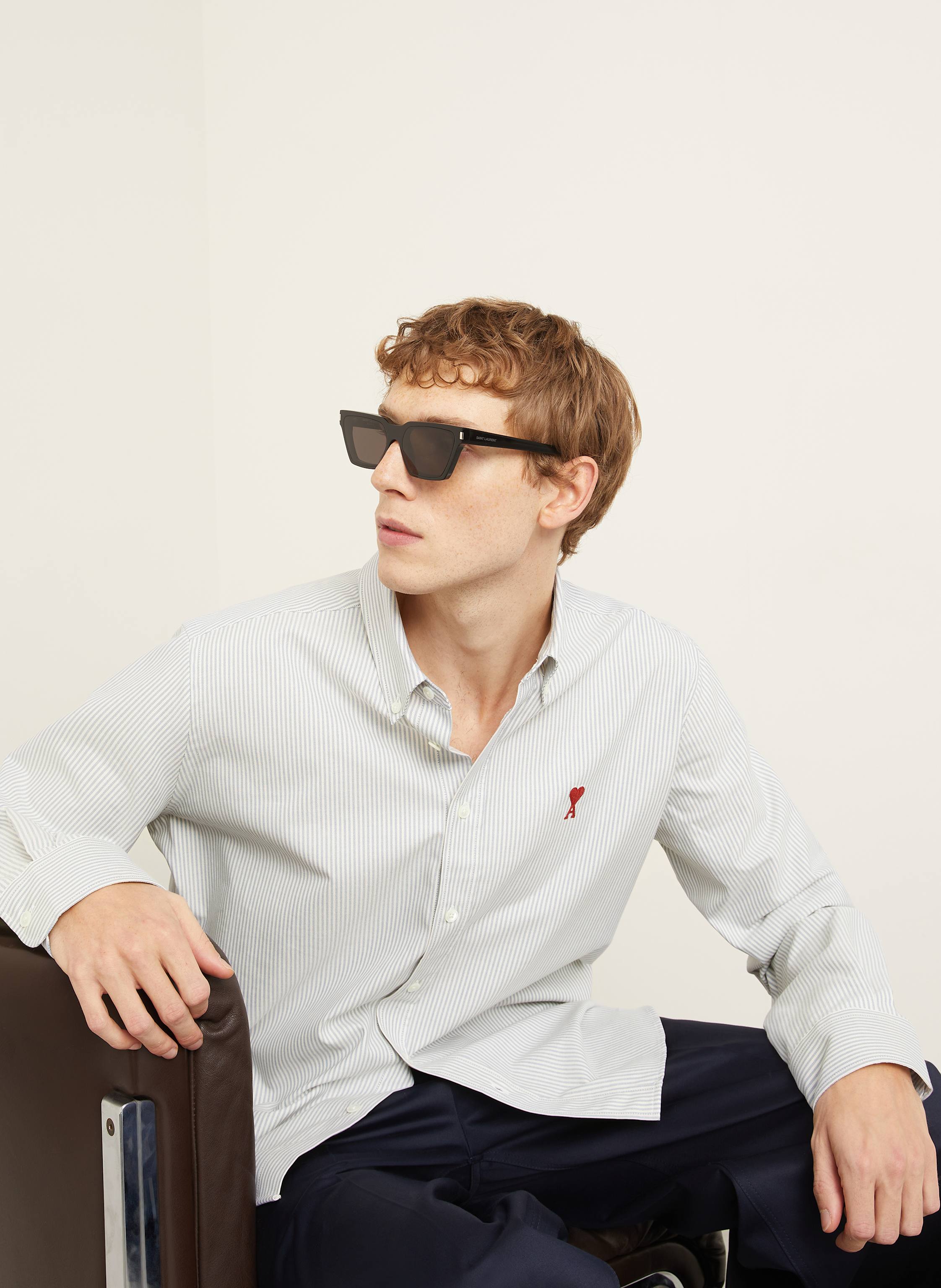 Thumbnail - Ami Paris Hemd Comfort Fit blau