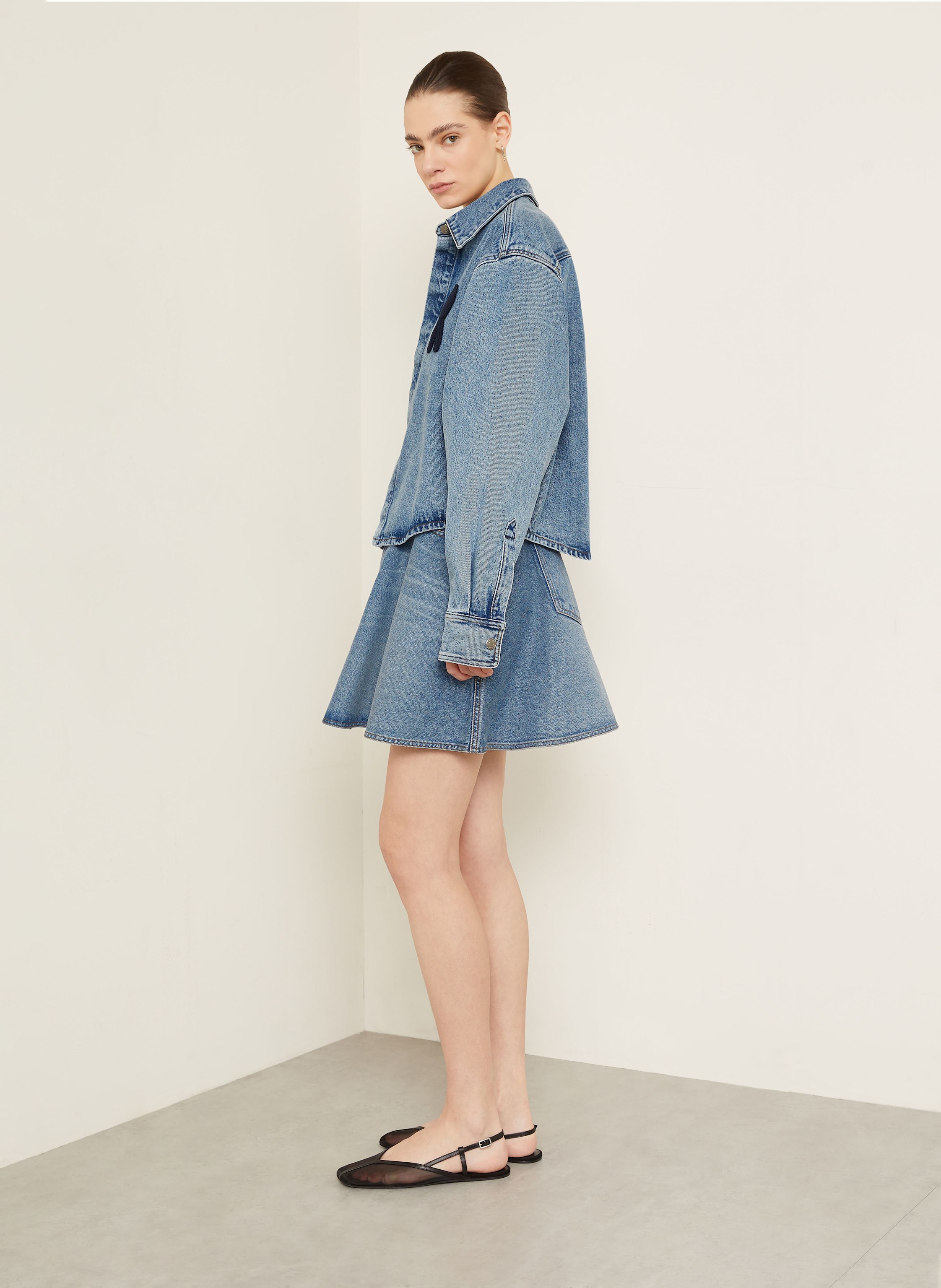 Thumbnail - Ami Paris Jeansrock blau