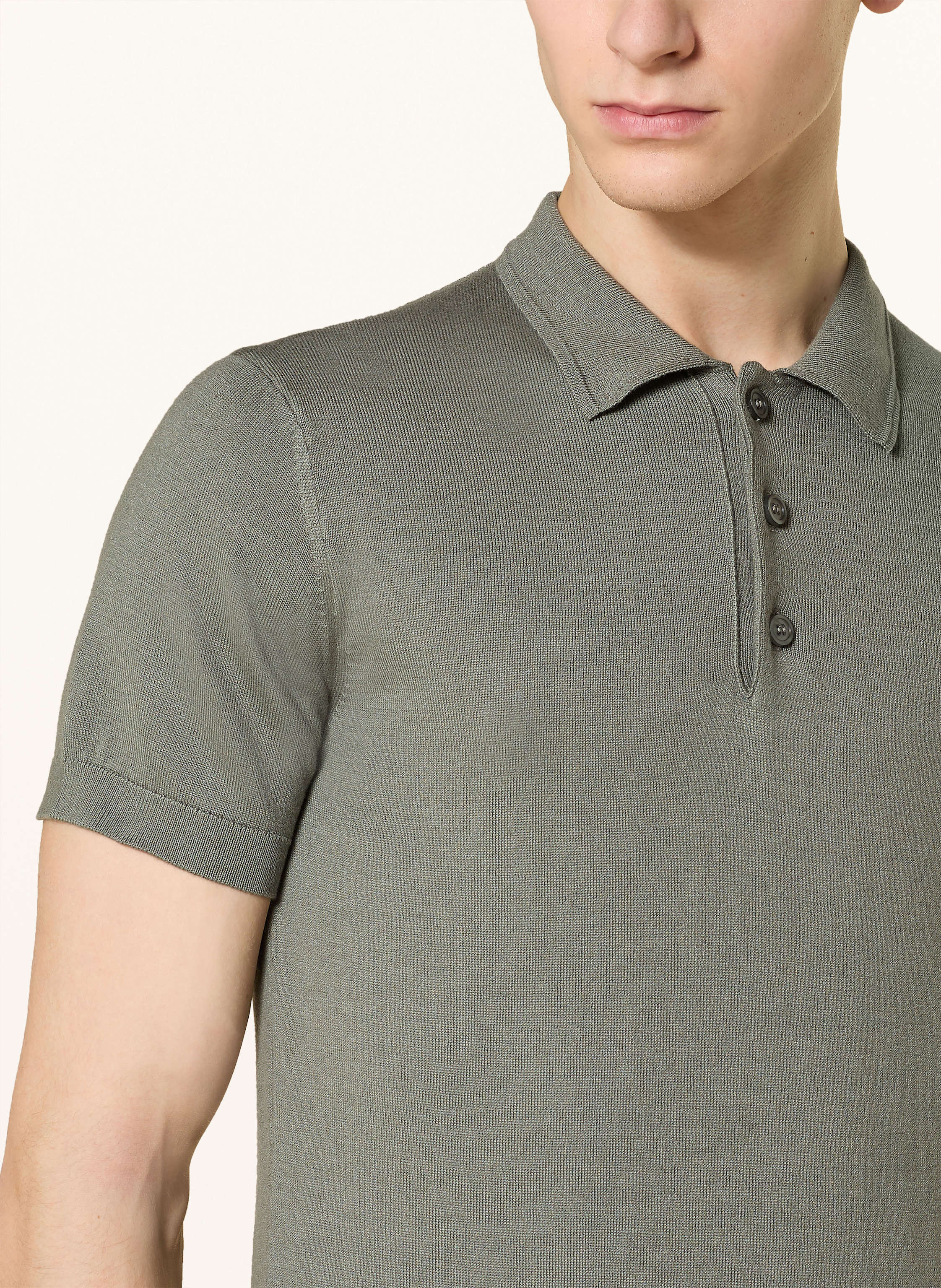 Thumbnail - Paul Strick-Poloshirt gruen