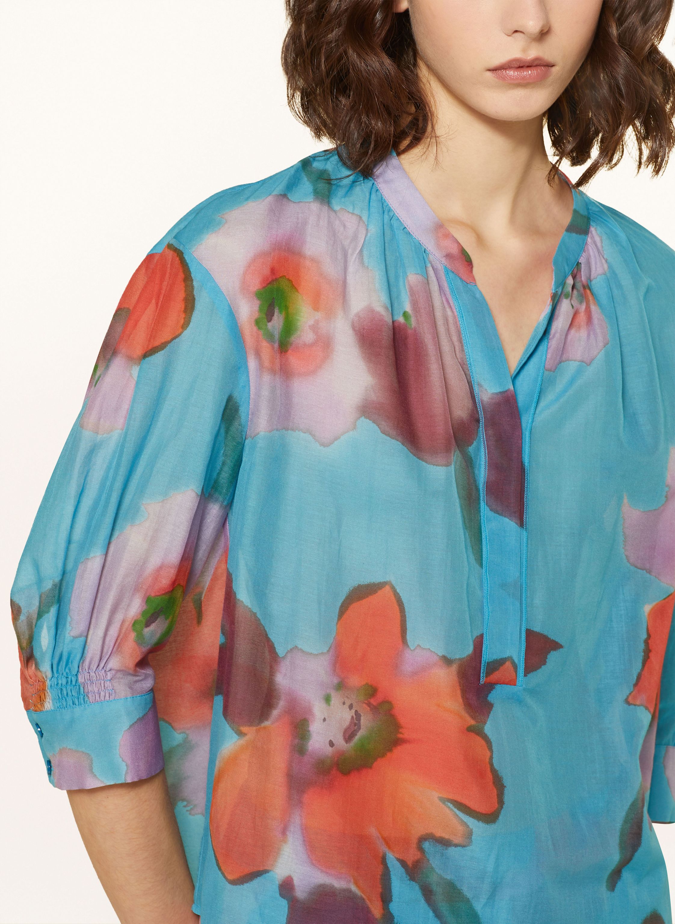 Thumbnail - Luisa Cerano Blusenshirt Mit 3/4-Arm blau