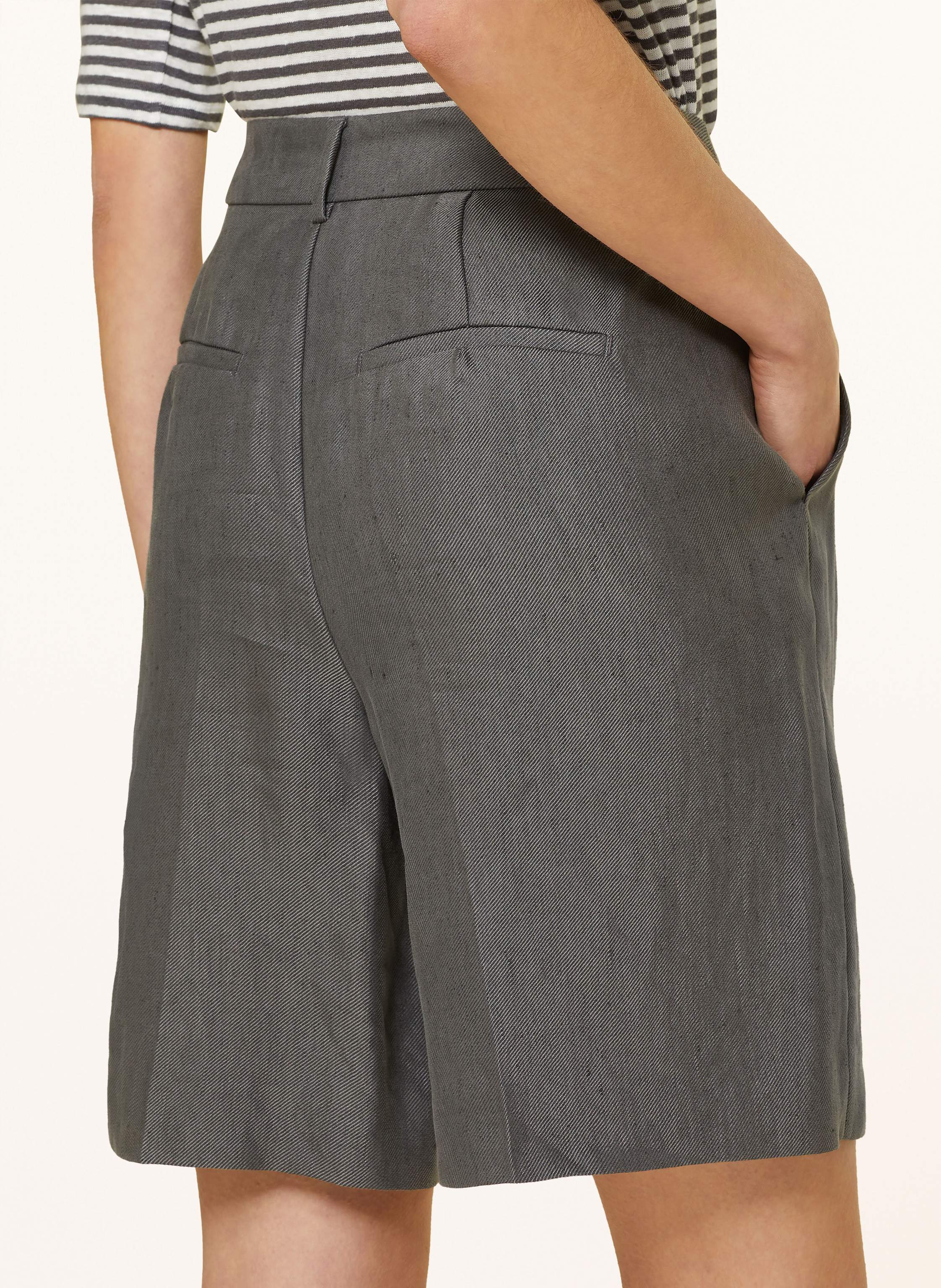 Thumbnail - Luisa Cerano Shorts Mit Leinen grau