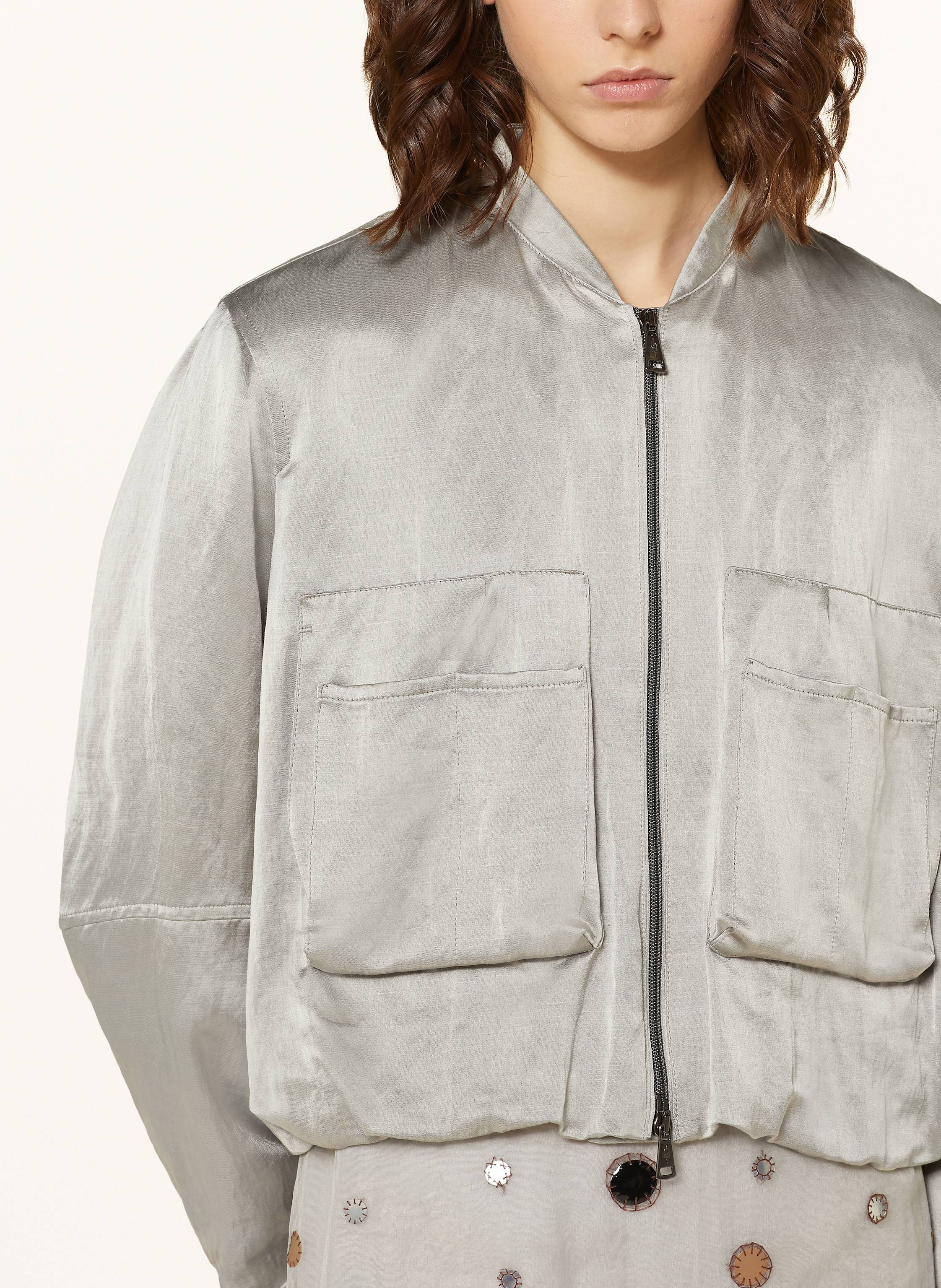 Thumbnail - Luisa Cerano Satinblouson grau