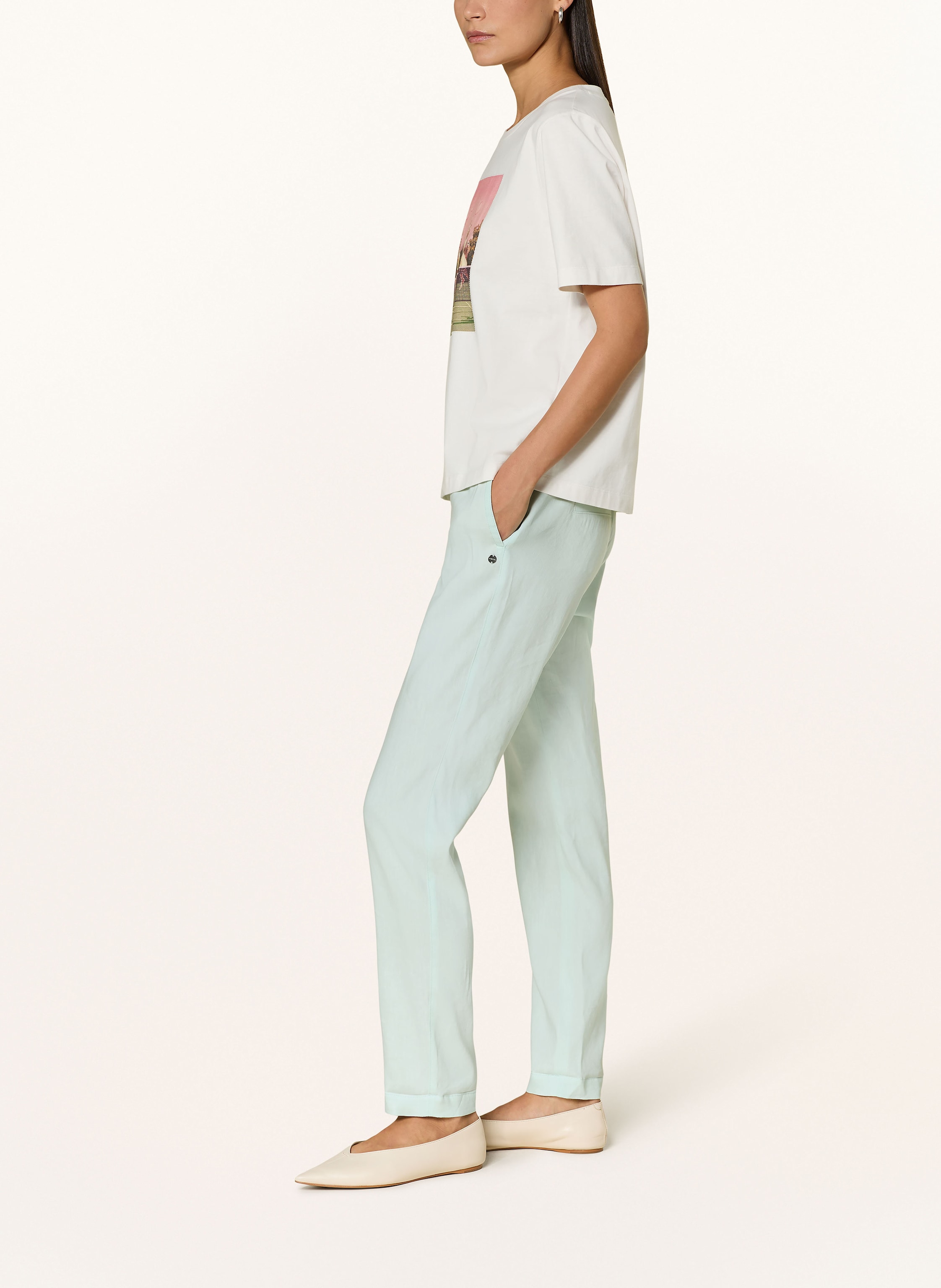 Thumbnail - Marc Cain Hose Rhodos Mit Leinen gruen