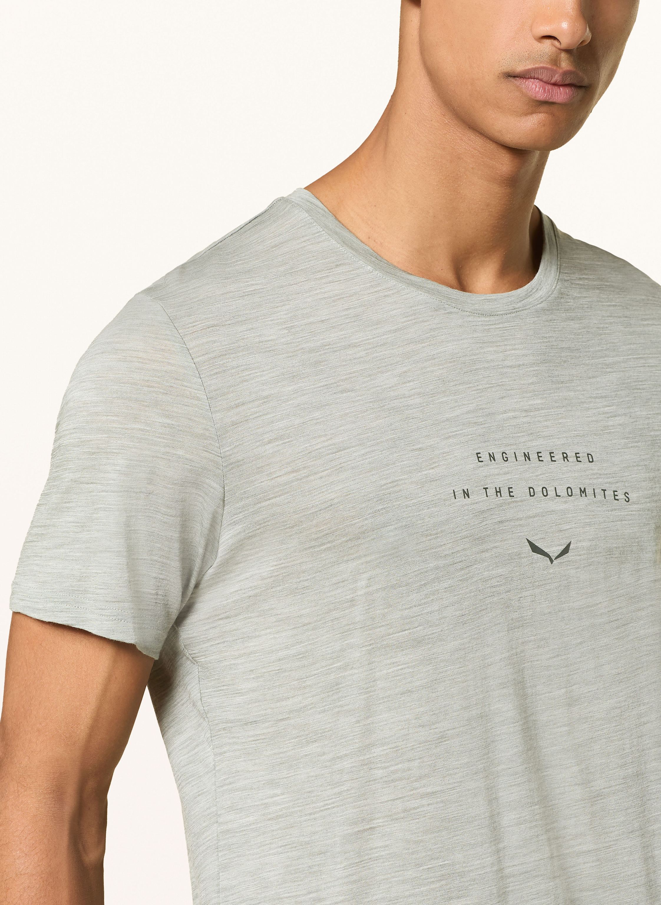 Thumbnail - Salewa T-Shirt Eagle Eitd Aus Merinowolle grau