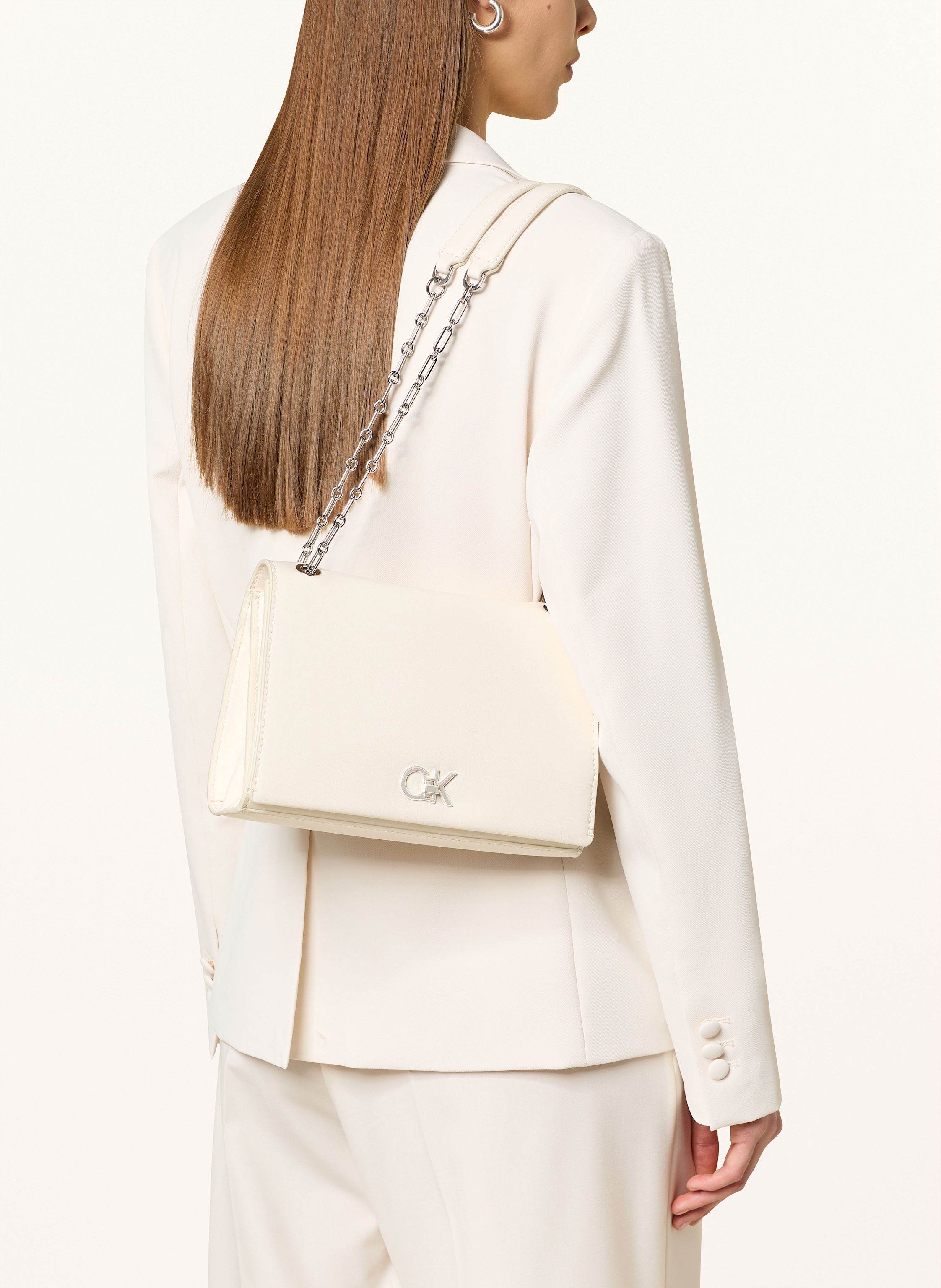 Thumbnail - Calvin Klein Schultertasche weiss