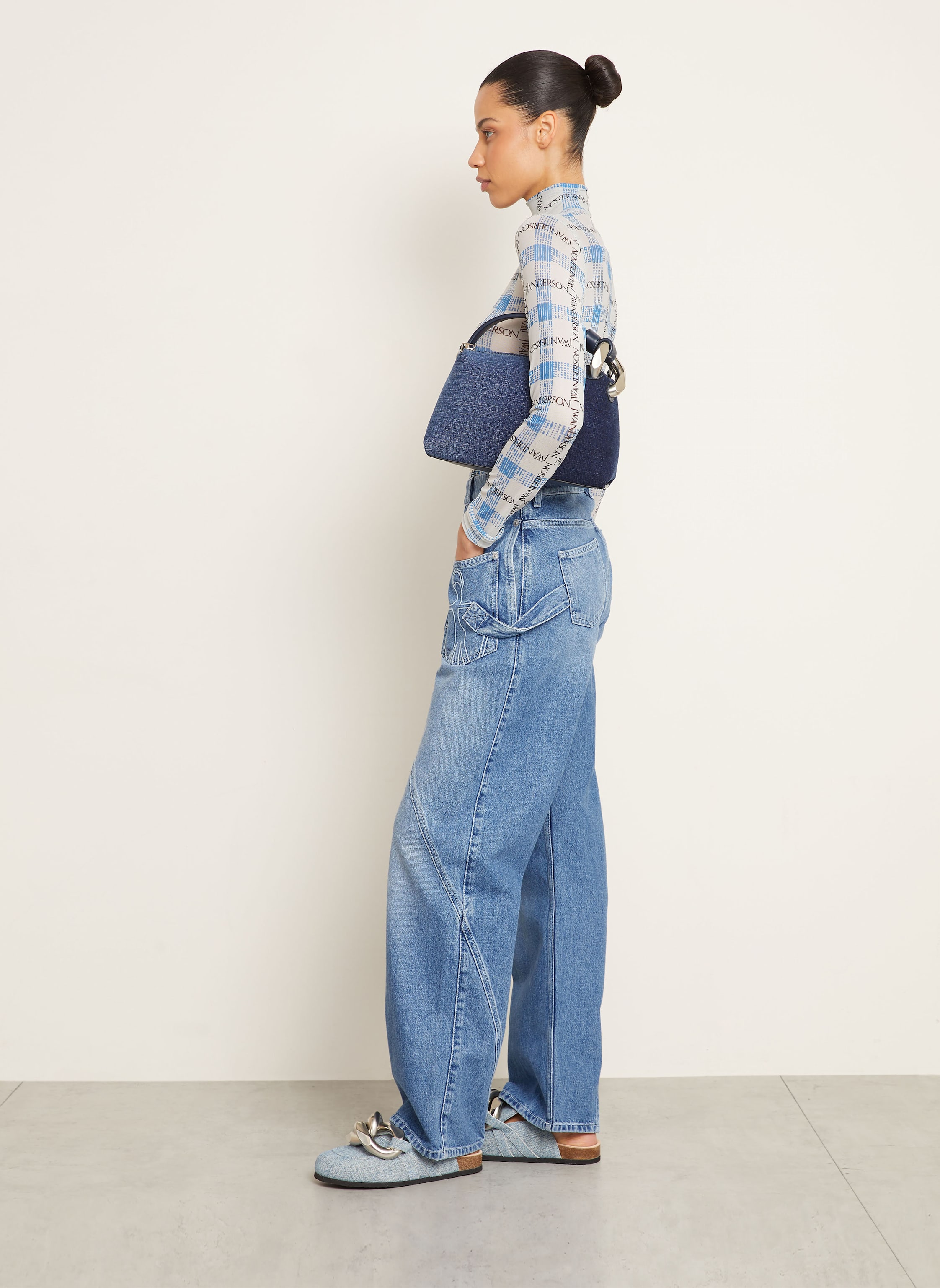Thumbnail - Jw Anderson Boyfriend Jeans blau