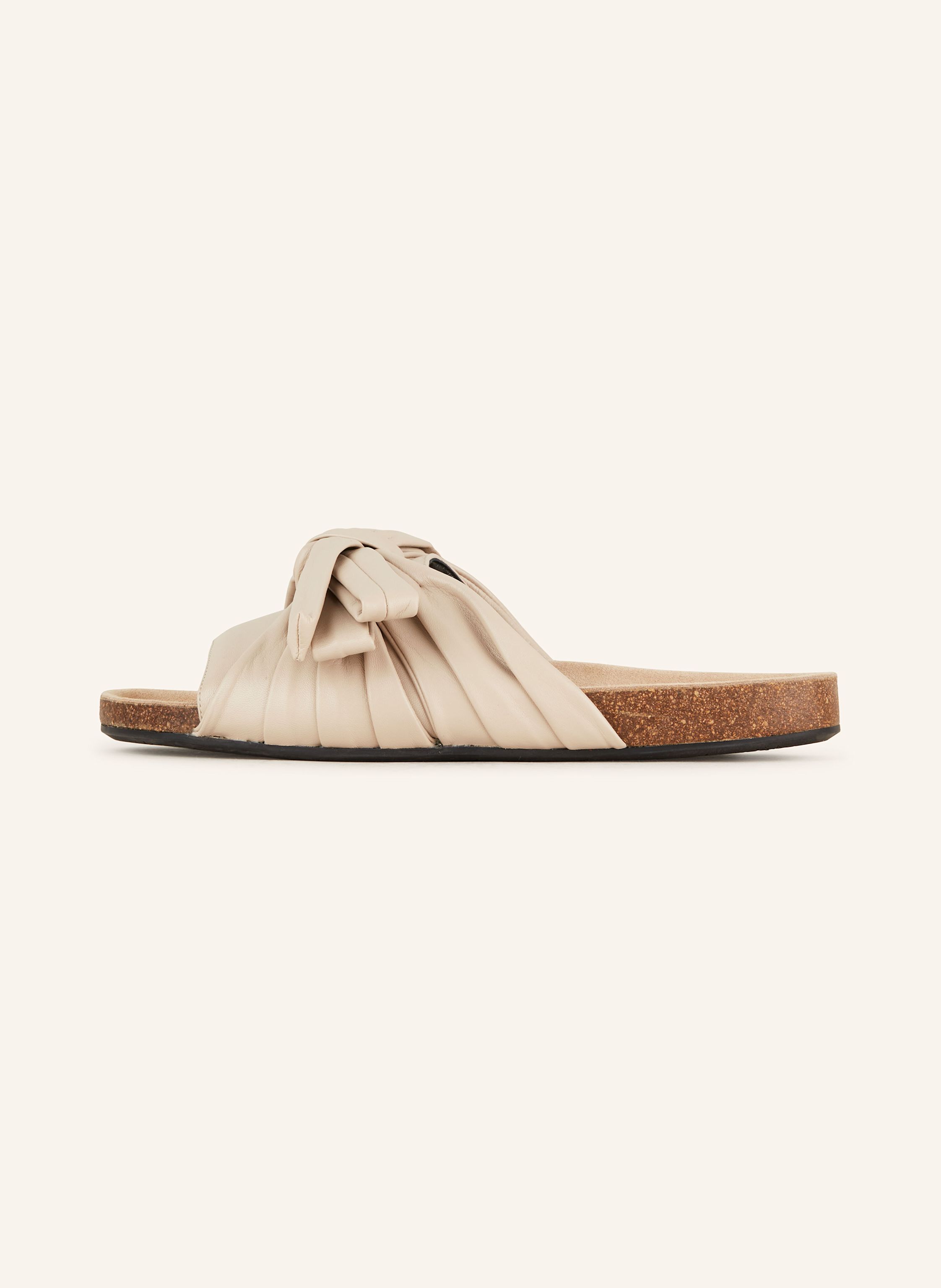 Thumbnail - Jw Anderson Pantoletten Bow Flat beige
