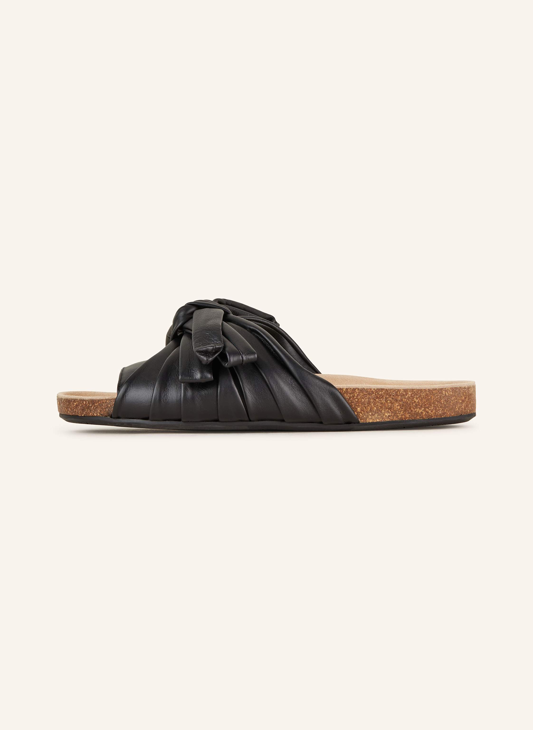 Thumbnail - Jw Anderson Pantoletten Bow Flat schwarz