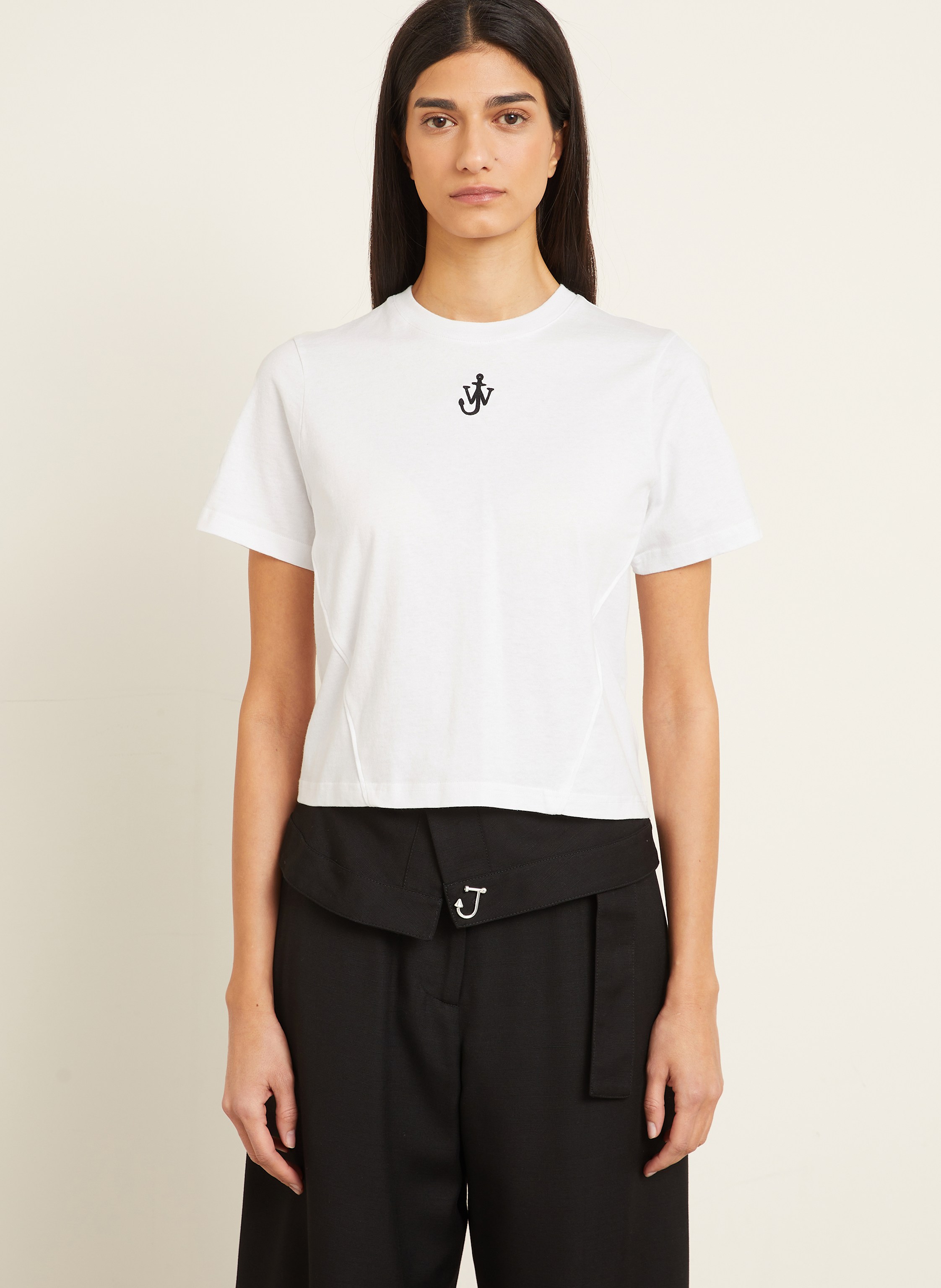 Thumbnail - Jw Anderson Cropped-Shirt weiss