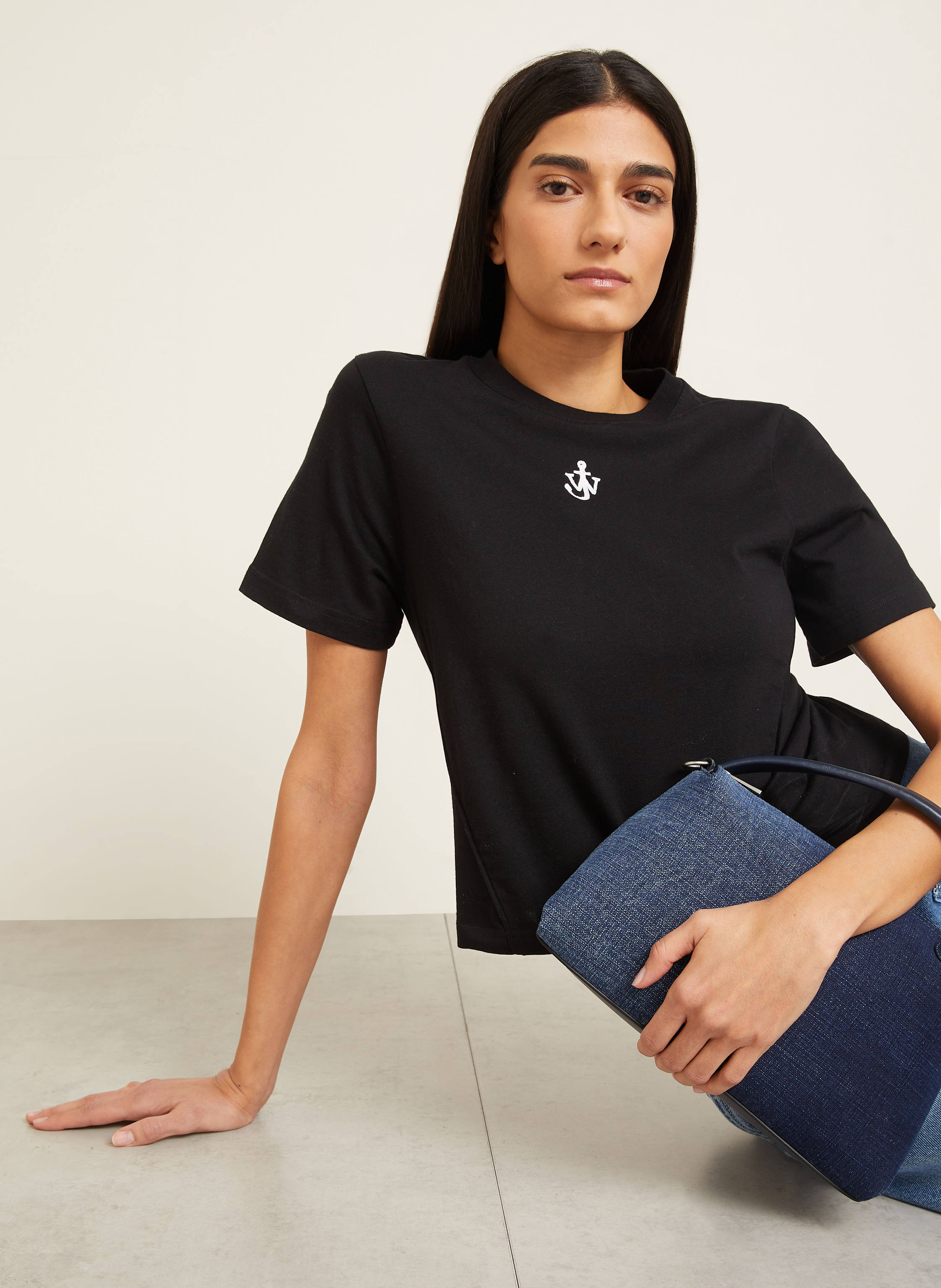 Thumbnail - Jw Anderson Cropped-Shirt schwarz