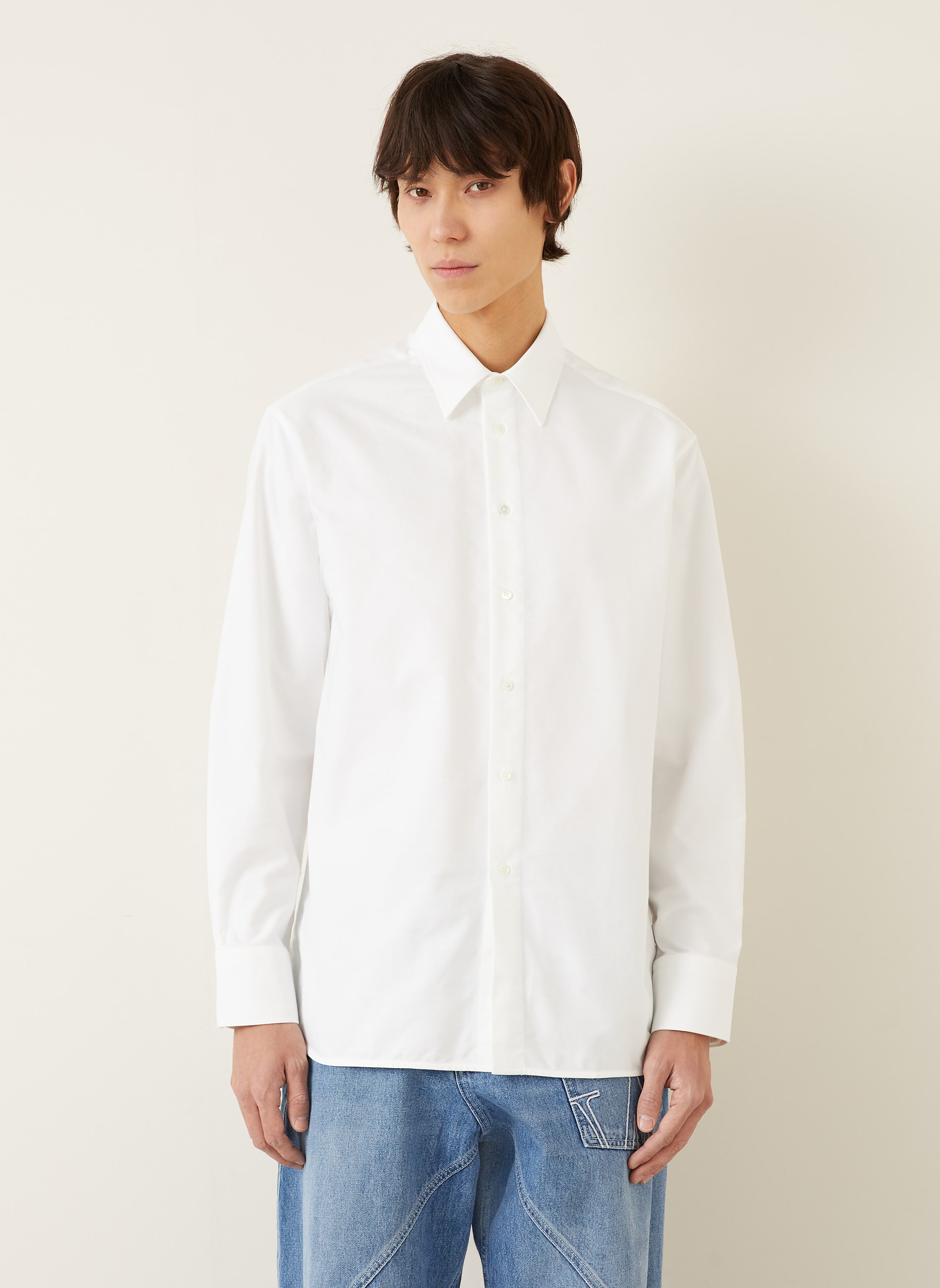 Thumbnail - Jw Anderson Oxfordhemd Comfort Fit weiss