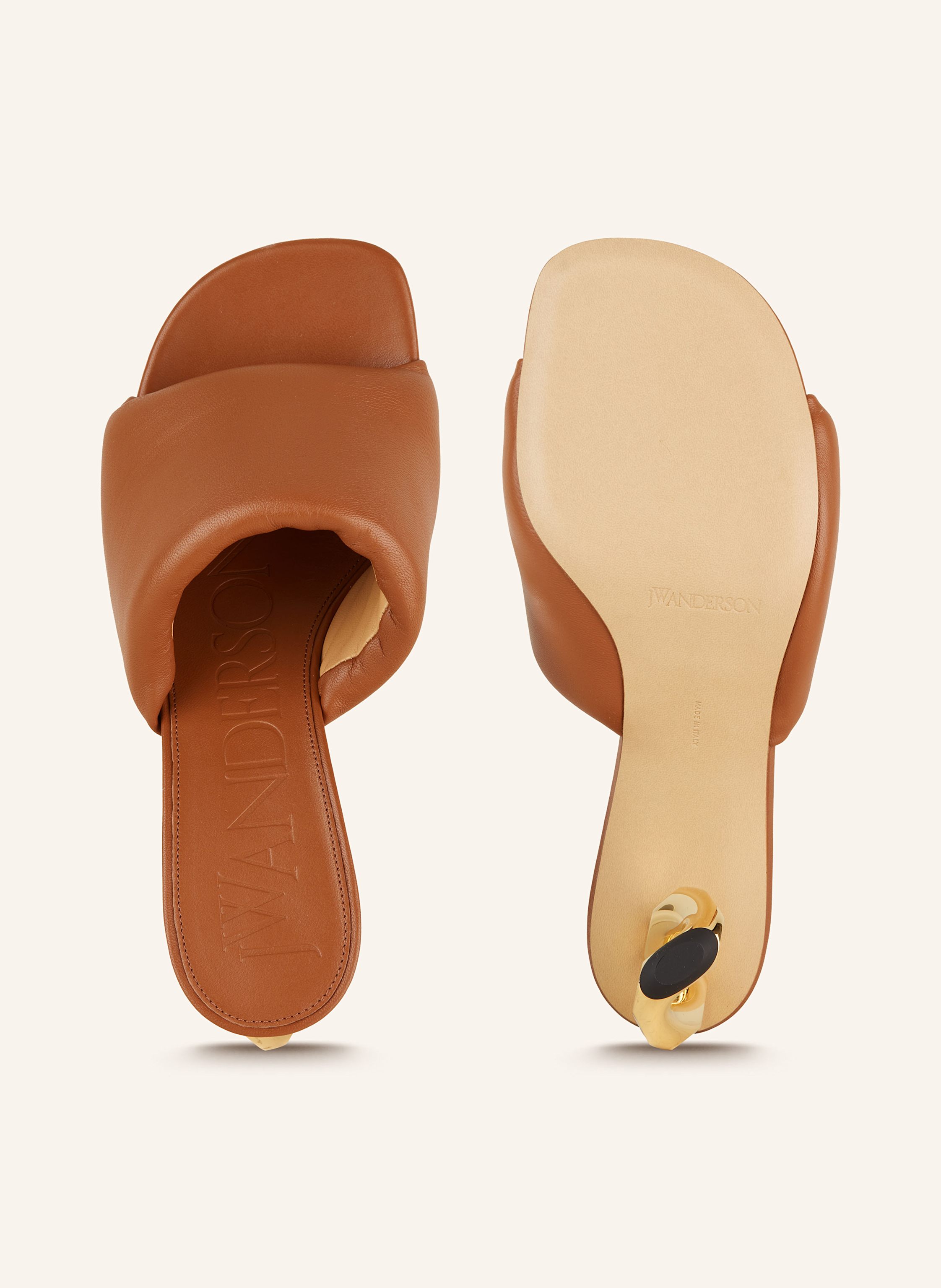 Thumbnail - Jw Anderson Mules Chain braun