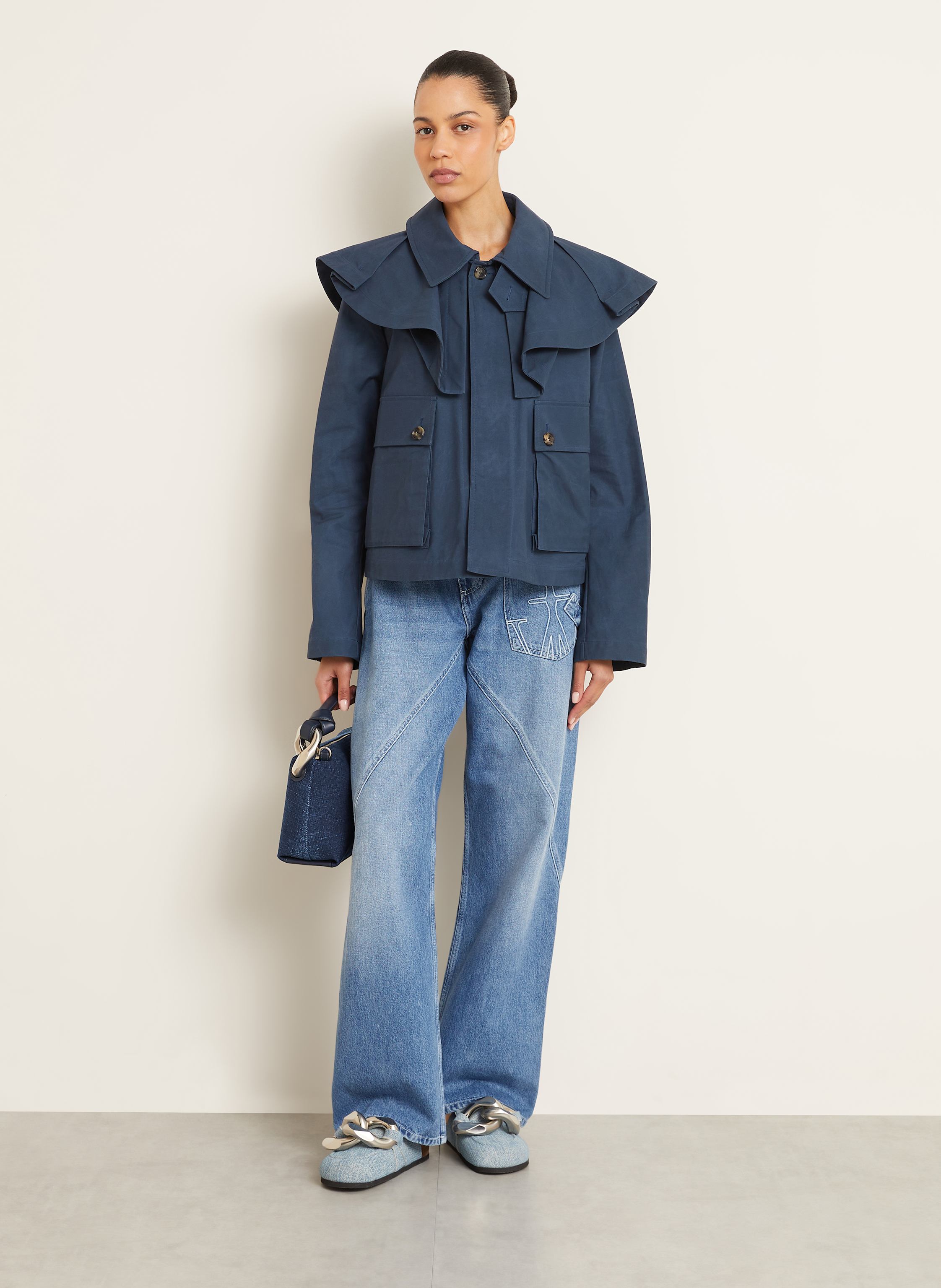 Thumbnail - Jw Anderson Umhängetasche Jwa Corner blau