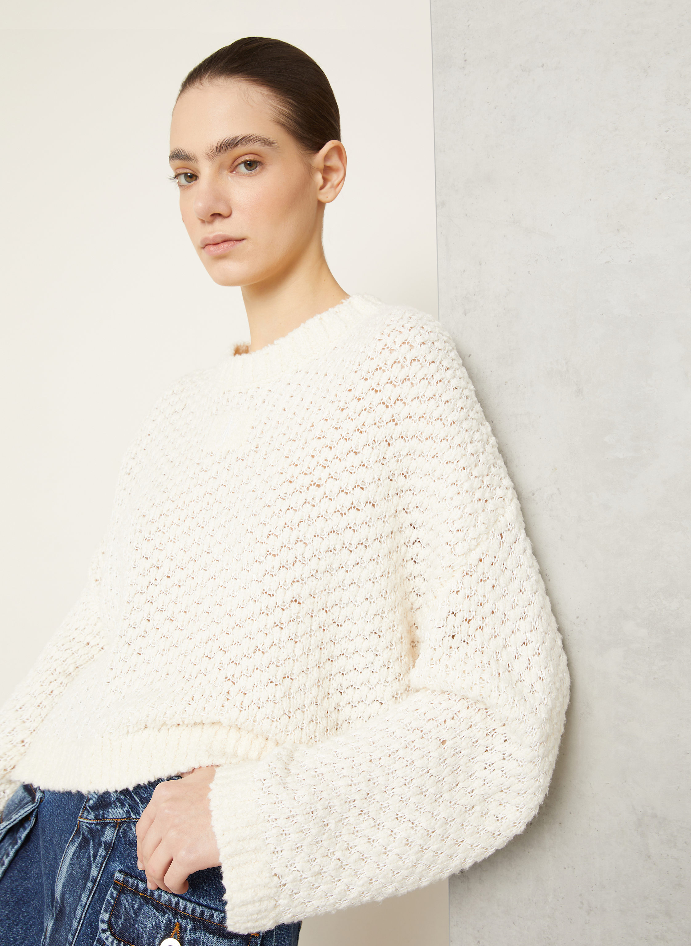 Thumbnail - Jw Anderson Cropped-Pullover weiss