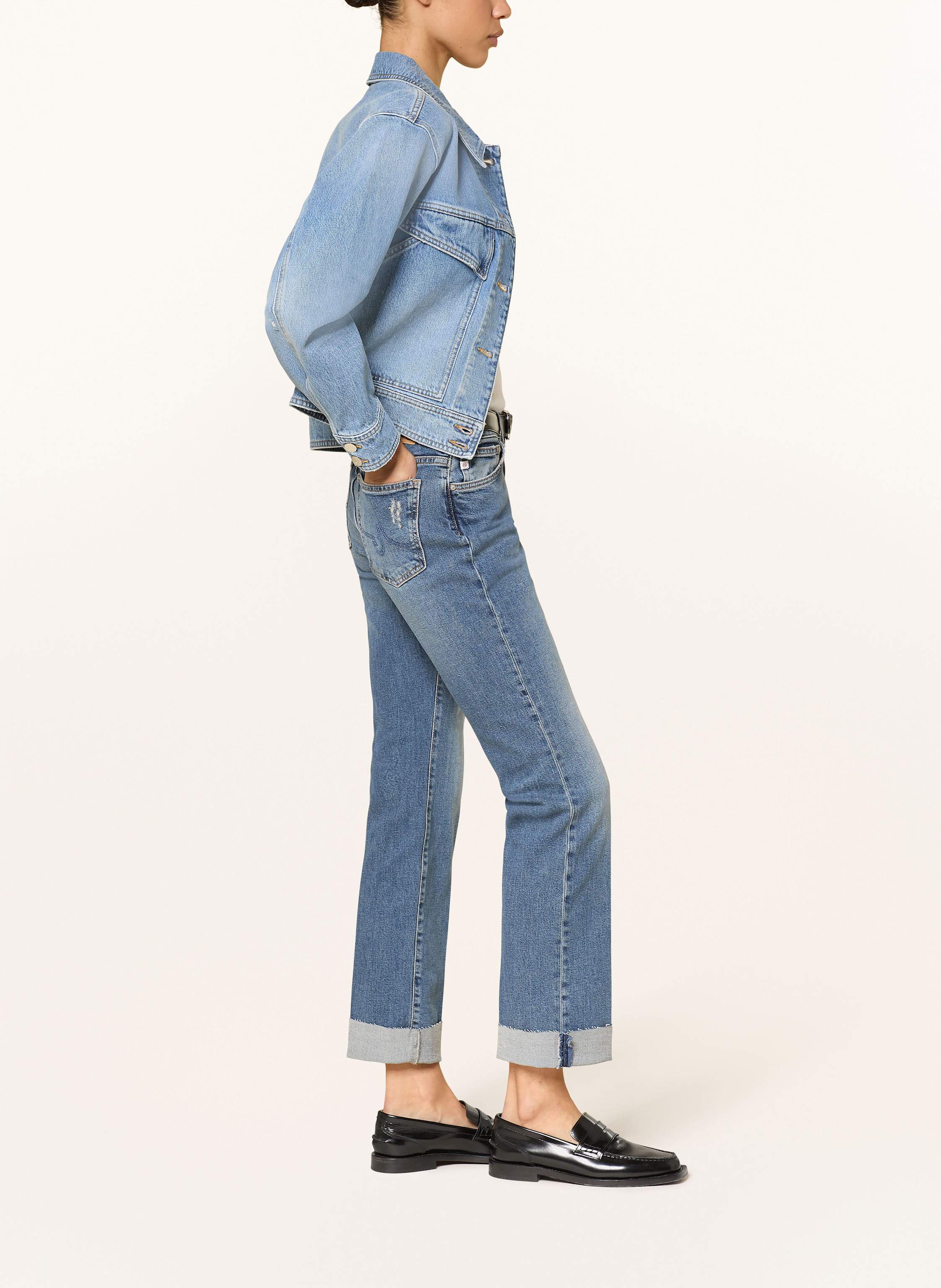 Thumbnail - Ag Jeans Straight Jeans Cologne blau