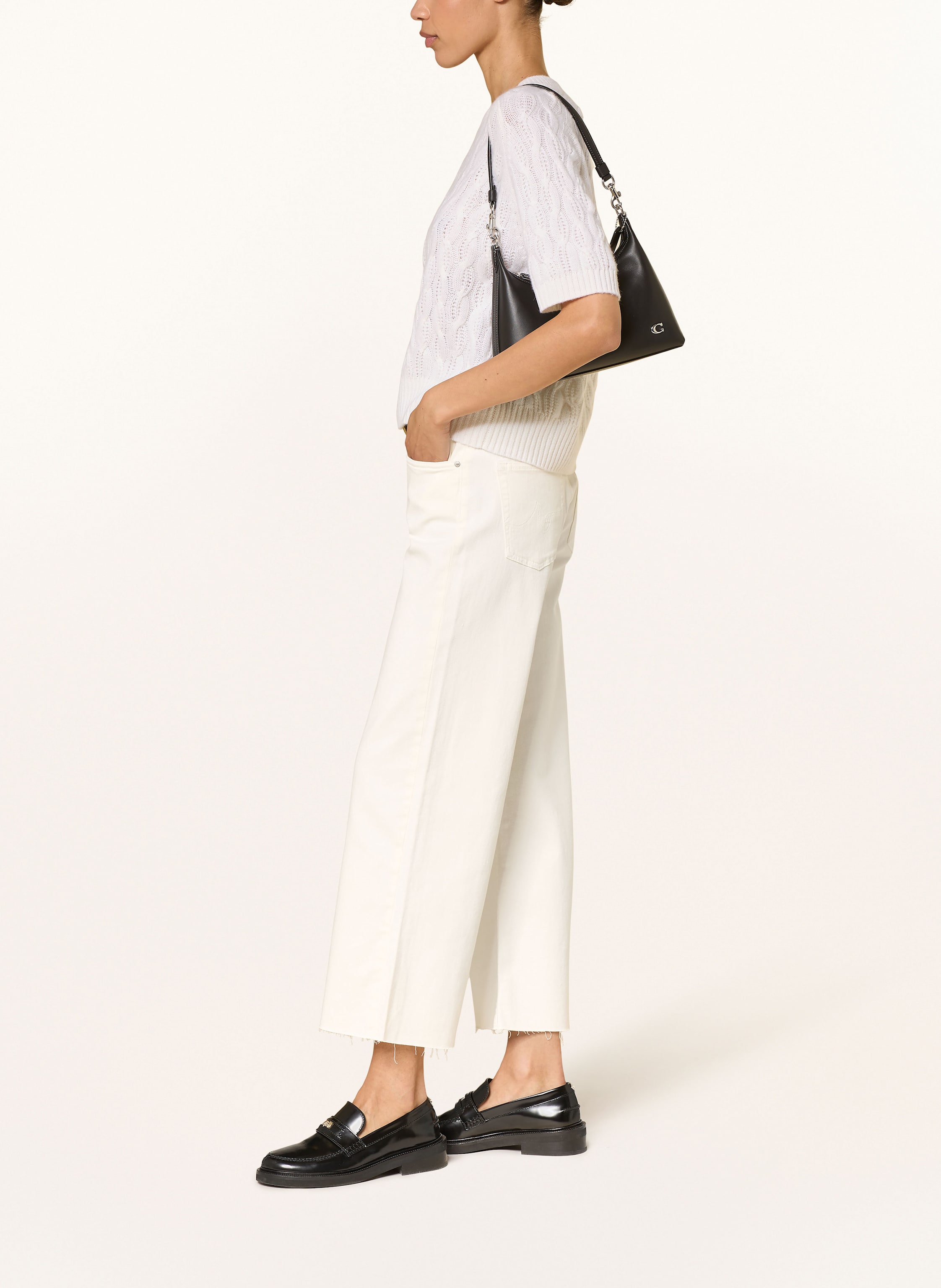 Thumbnail - Ag Jeans Wide Leg Jeans Saige weiss