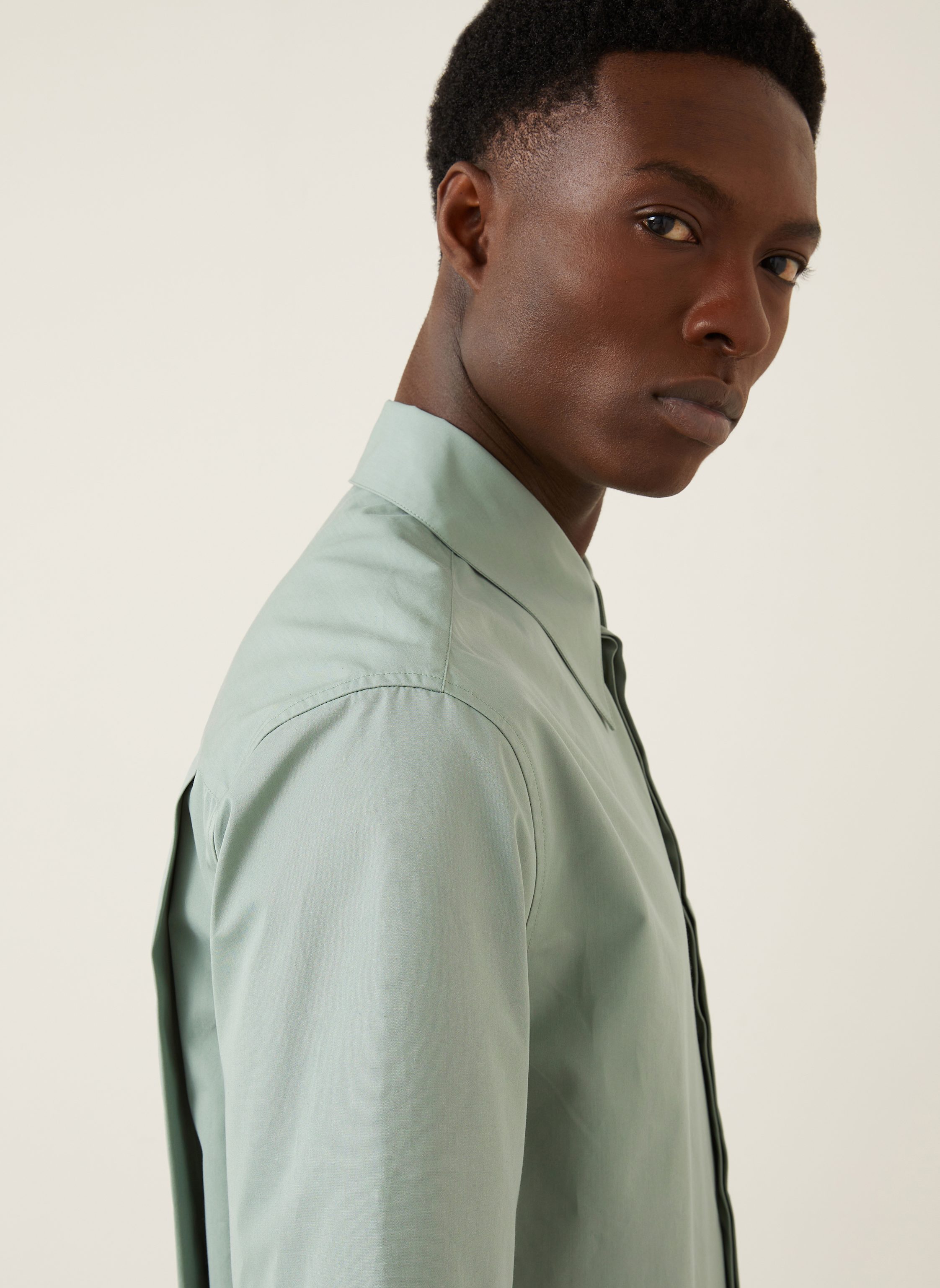 Thumbnail - Jil Sander Kurzarm-Hemd Shirt 131 Regular Fit gruen