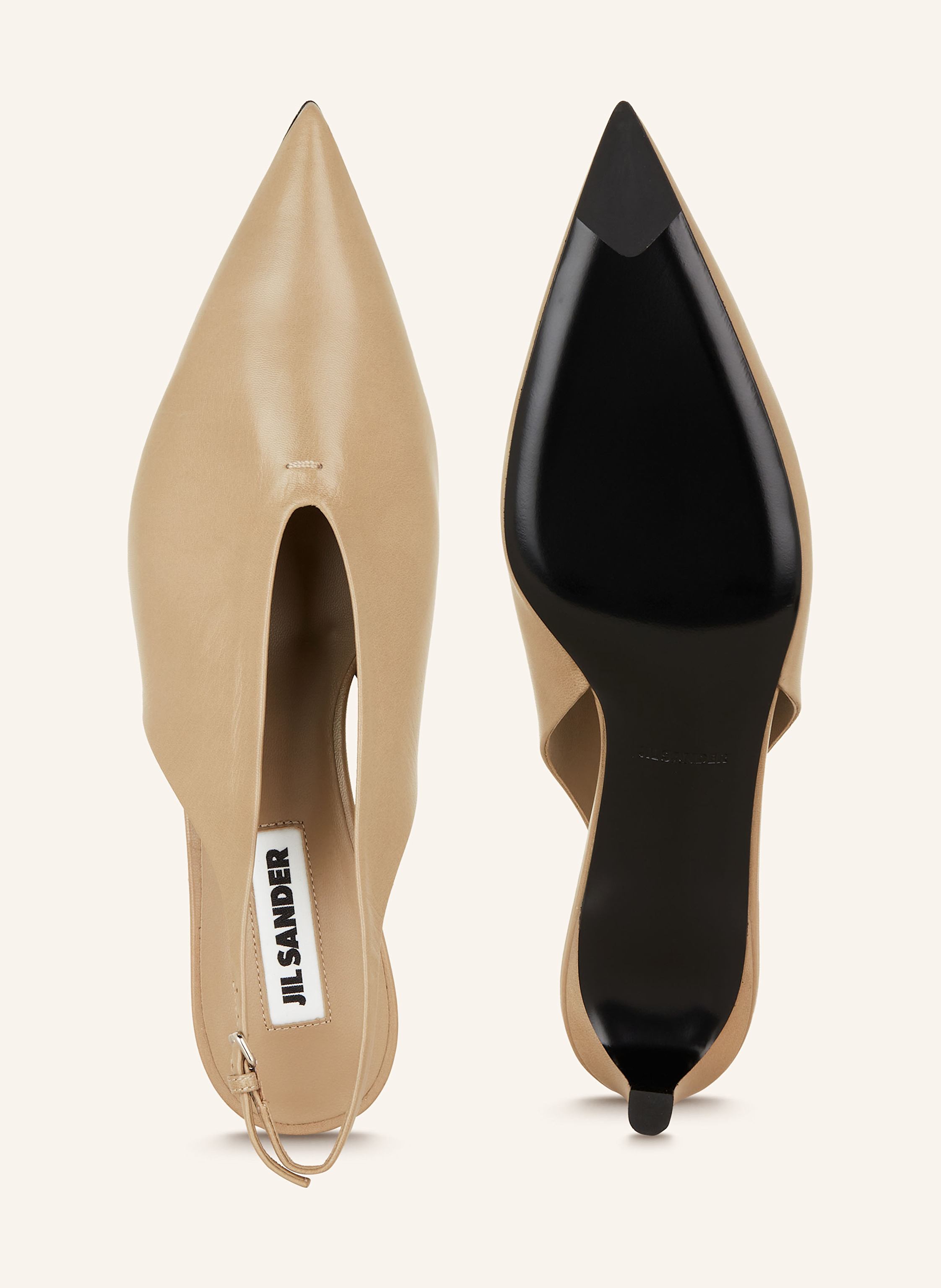 Thumbnail - Jil Sander Slingpumps beige