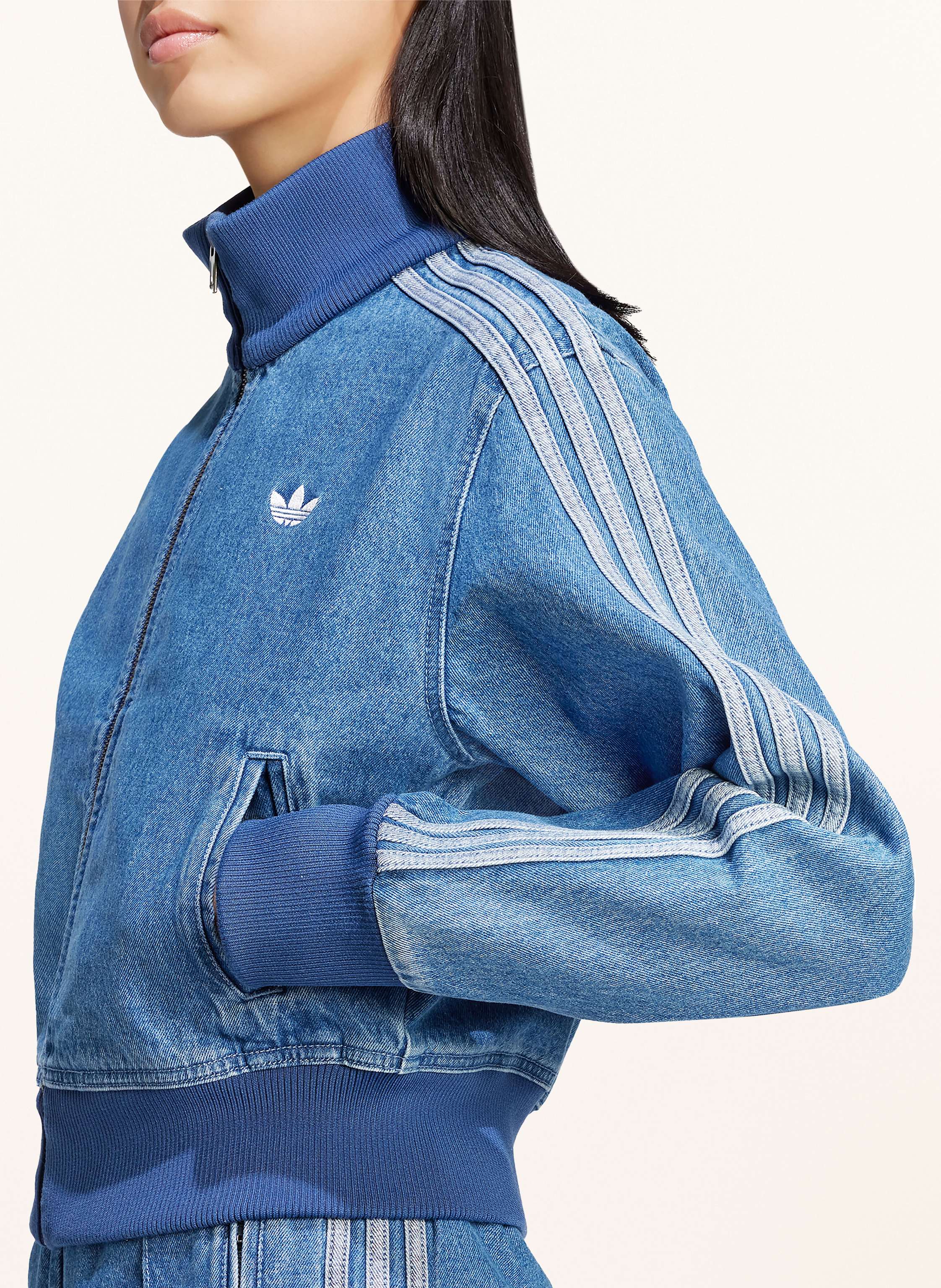 Thumbnail - Adidas Originals Jacke Adicolor In Jeansoptik blau