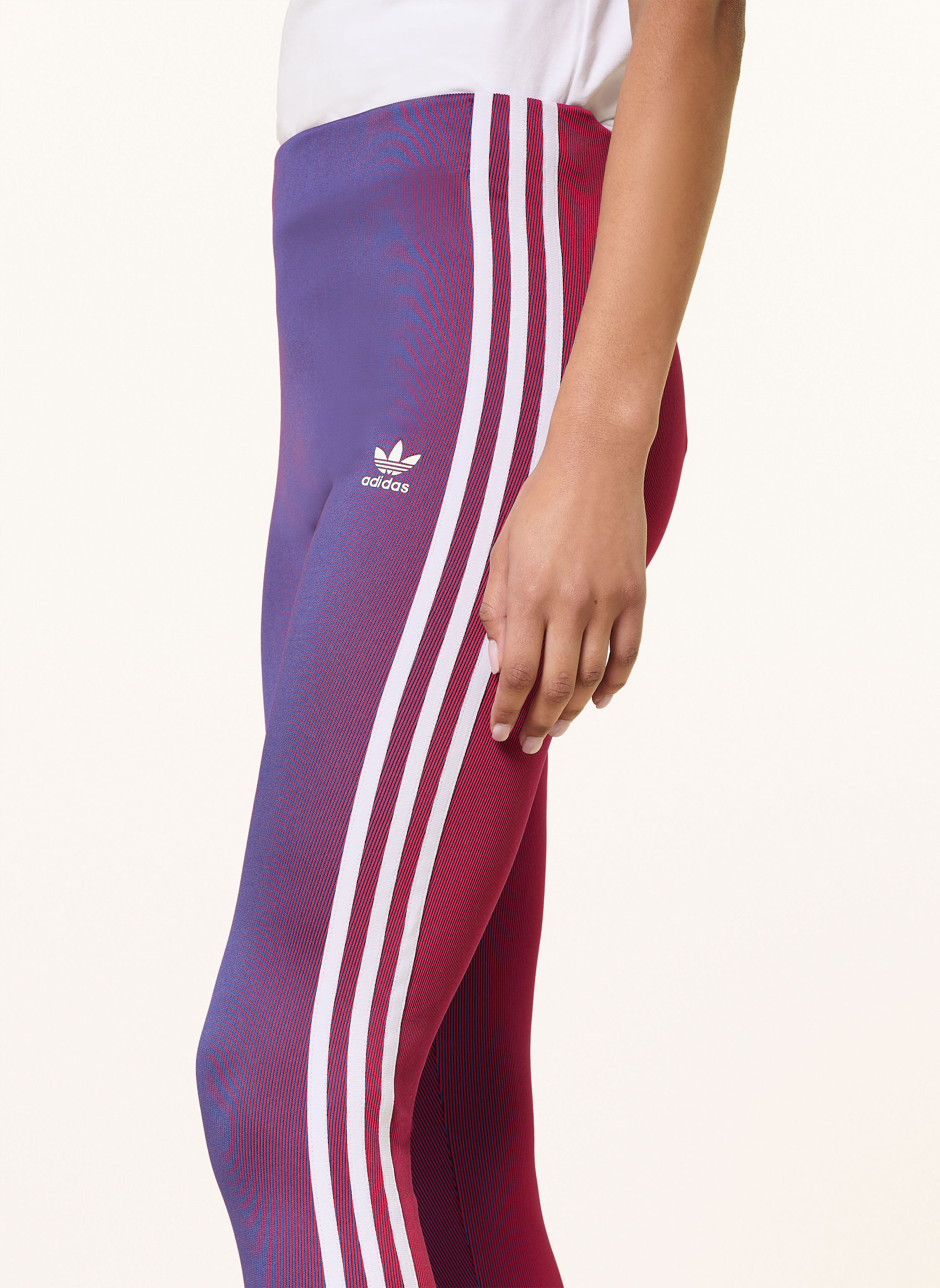 Thumbnail - Adidas Originals Leggings Rasant Rib rot