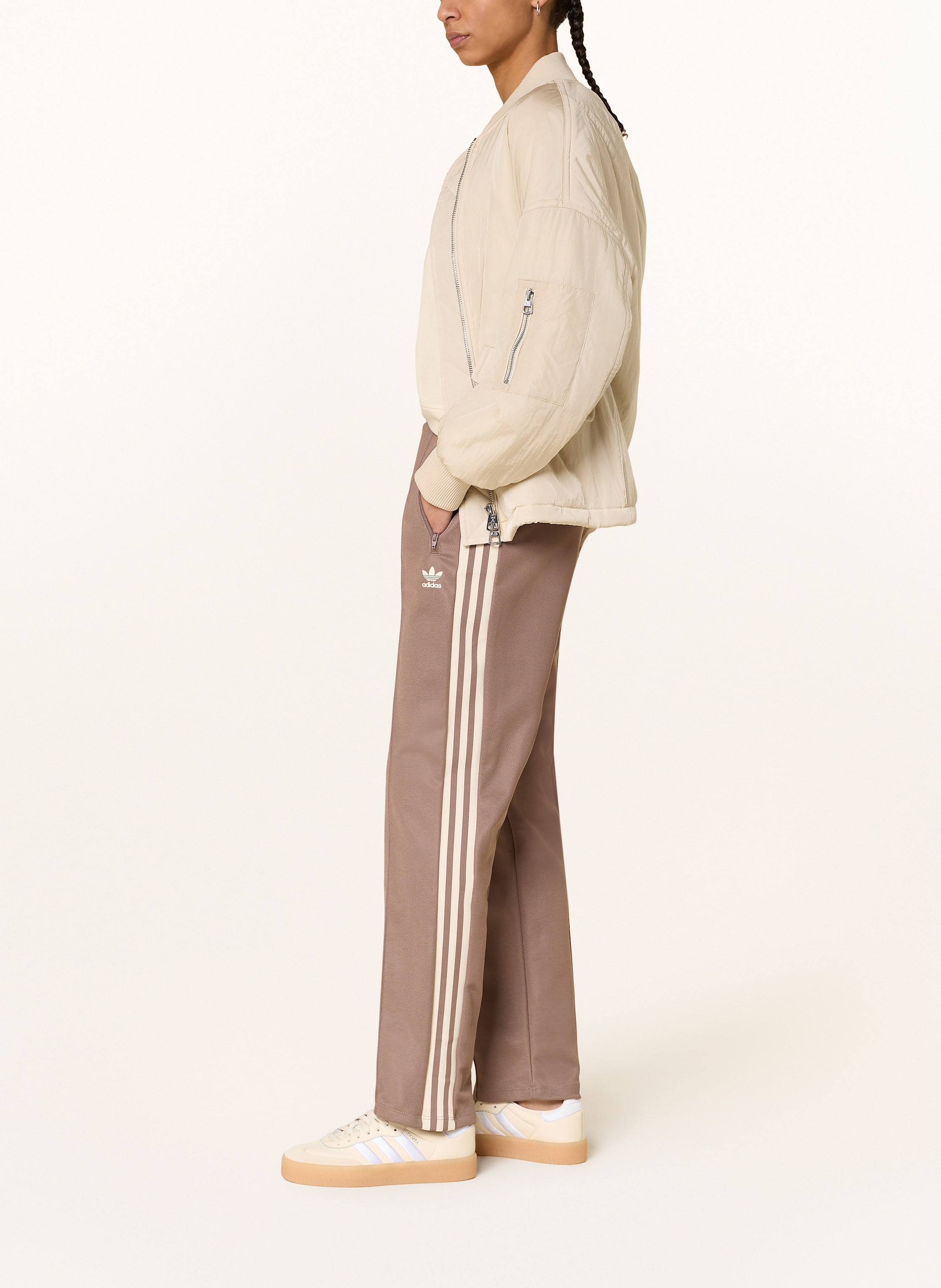 Thumbnail - Adidas Originals Track Pants Adicolor Classic Regular Tapered Leg braun