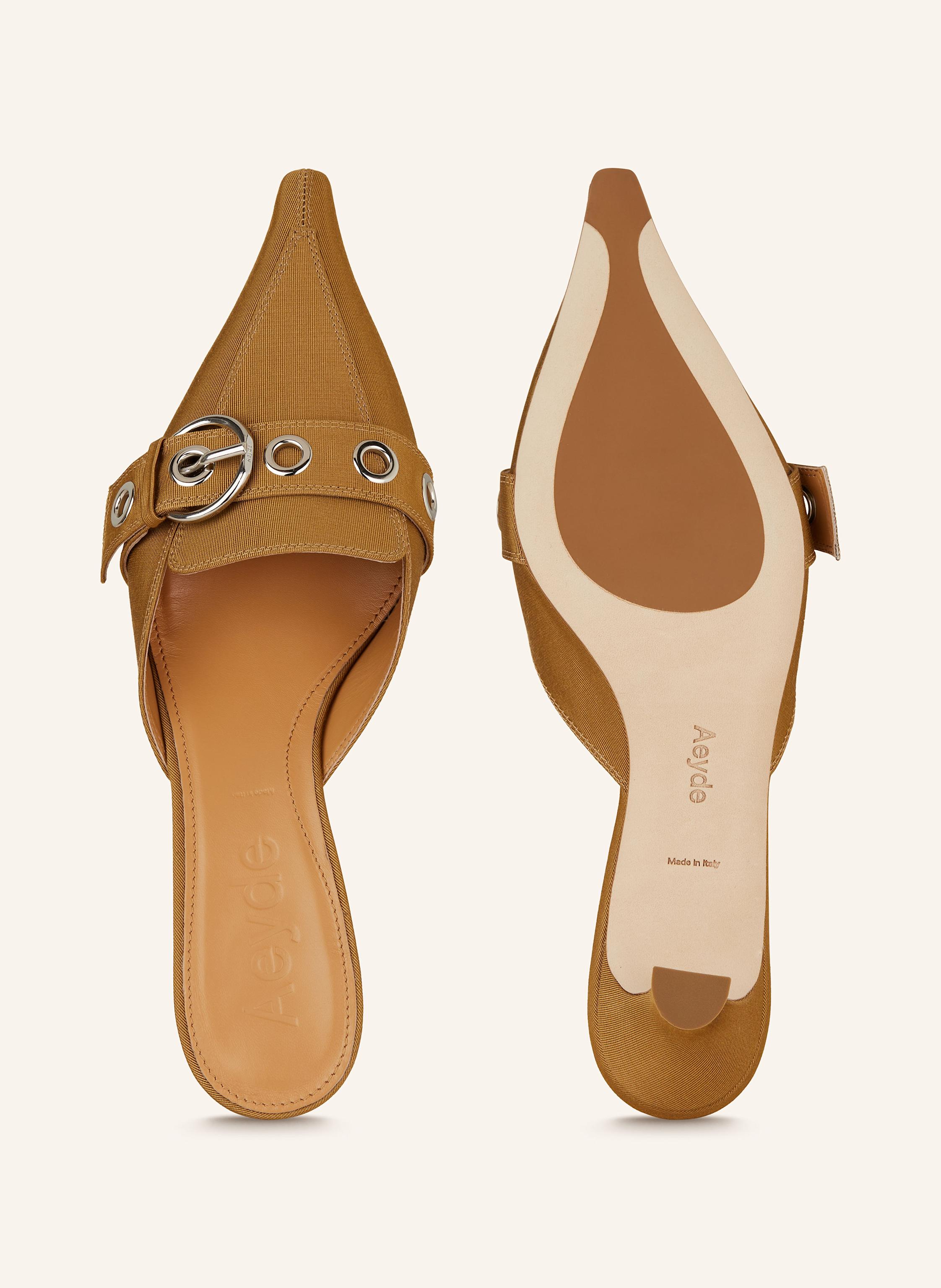 Thumbnail - Aeyde Mules Danielle beige