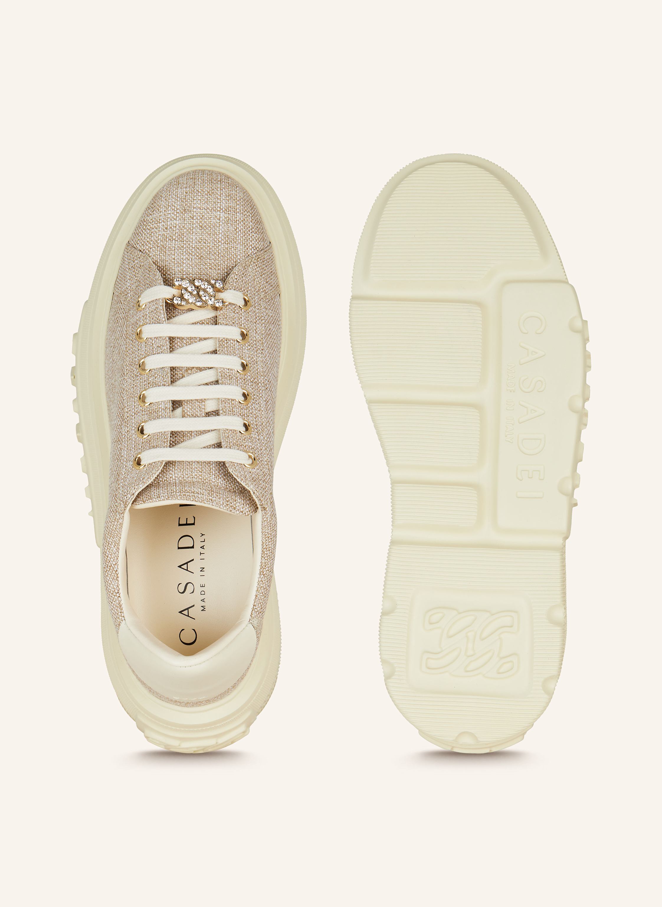 Thumbnail - Casadei Sneaker Nexus beige