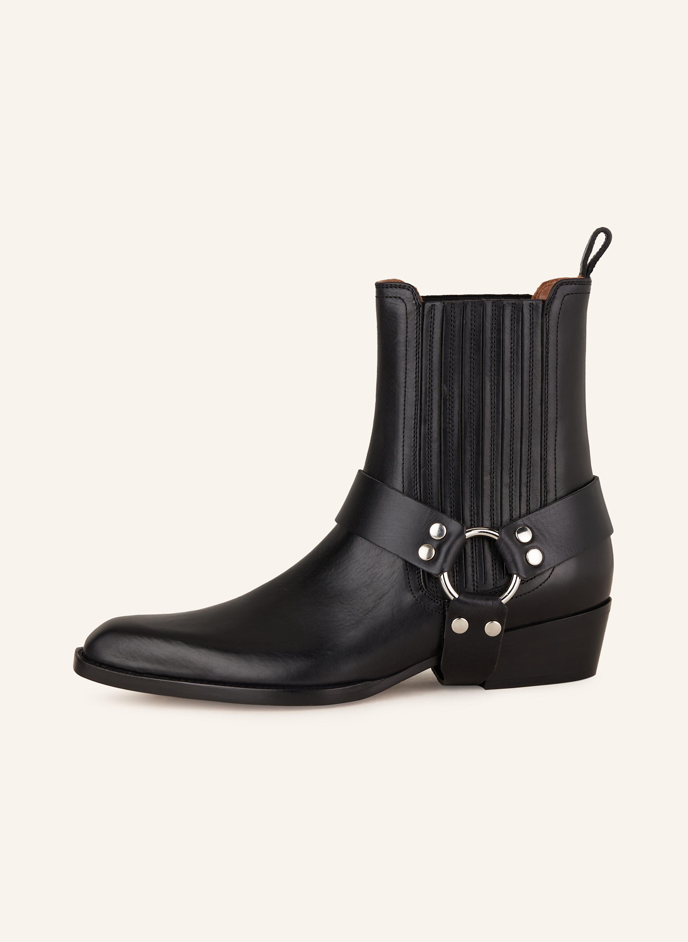 Thumbnail - Paris Texas Cowboy Boots Helena schwarz