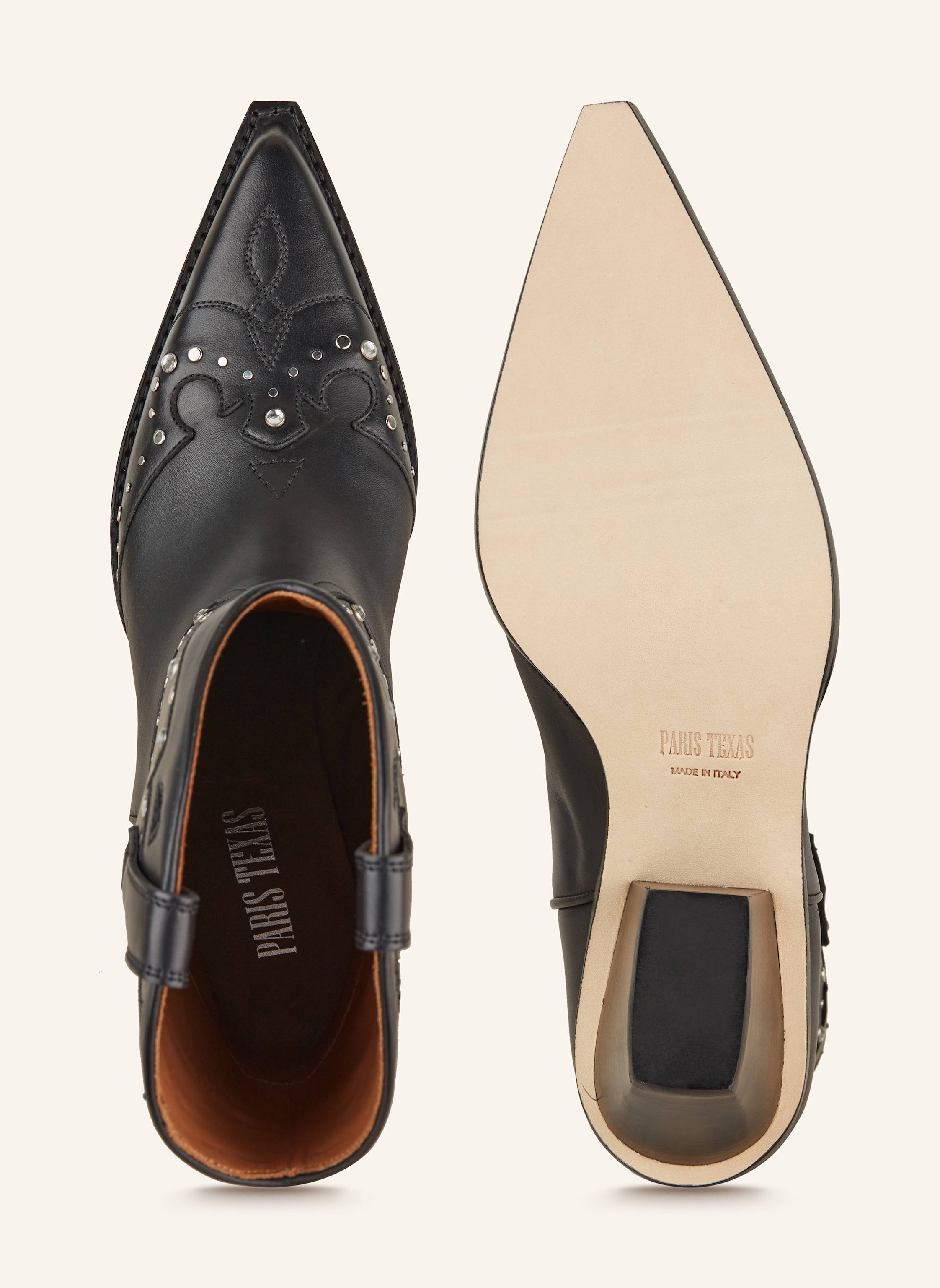 Thumbnail - Paris Texas Cowboy Boots Janice Mit Schmucksteinen schwarz