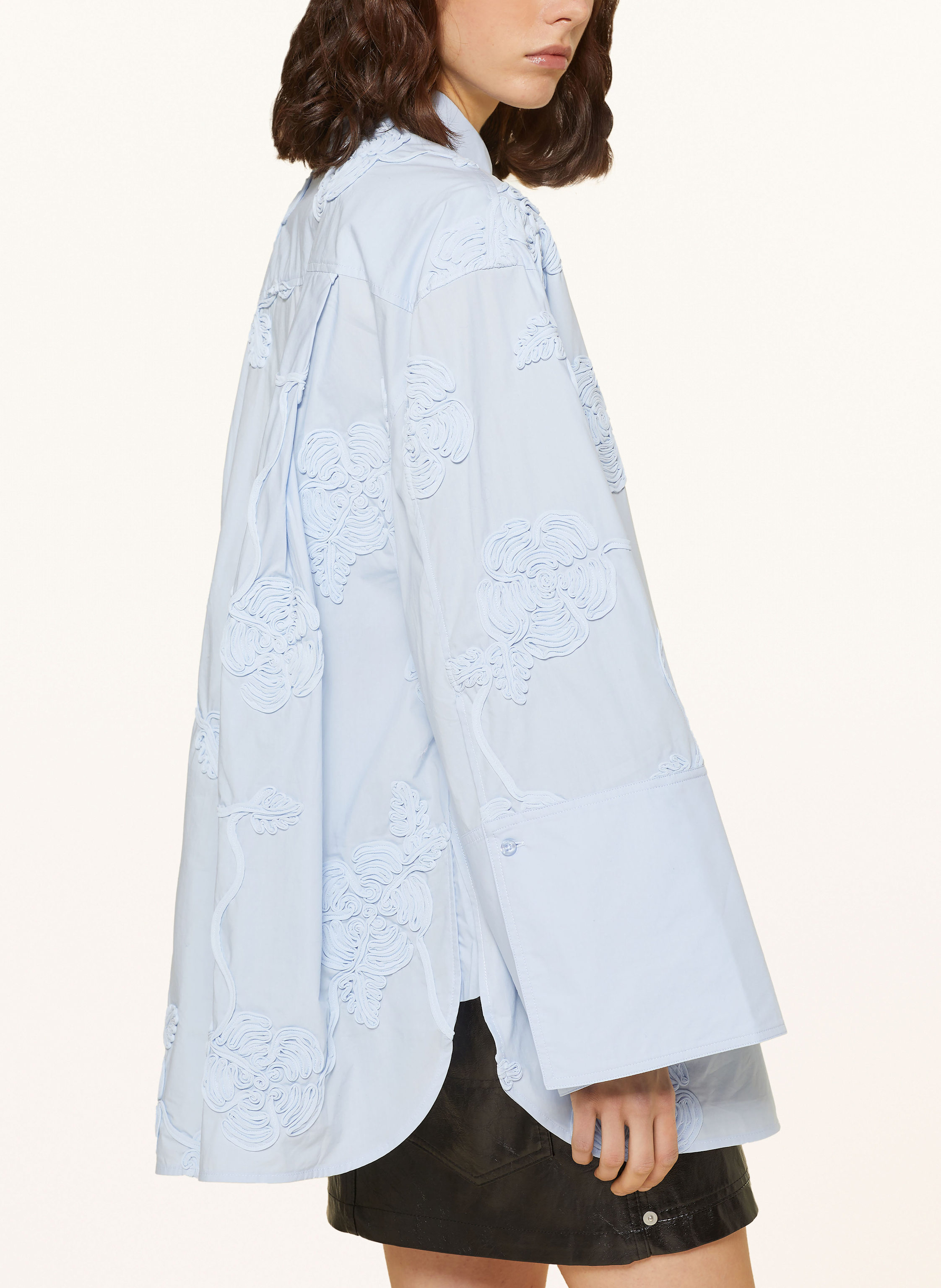 Thumbnail - Rotate Oversized-Hemdbluse Mit 3/4-Arm blau