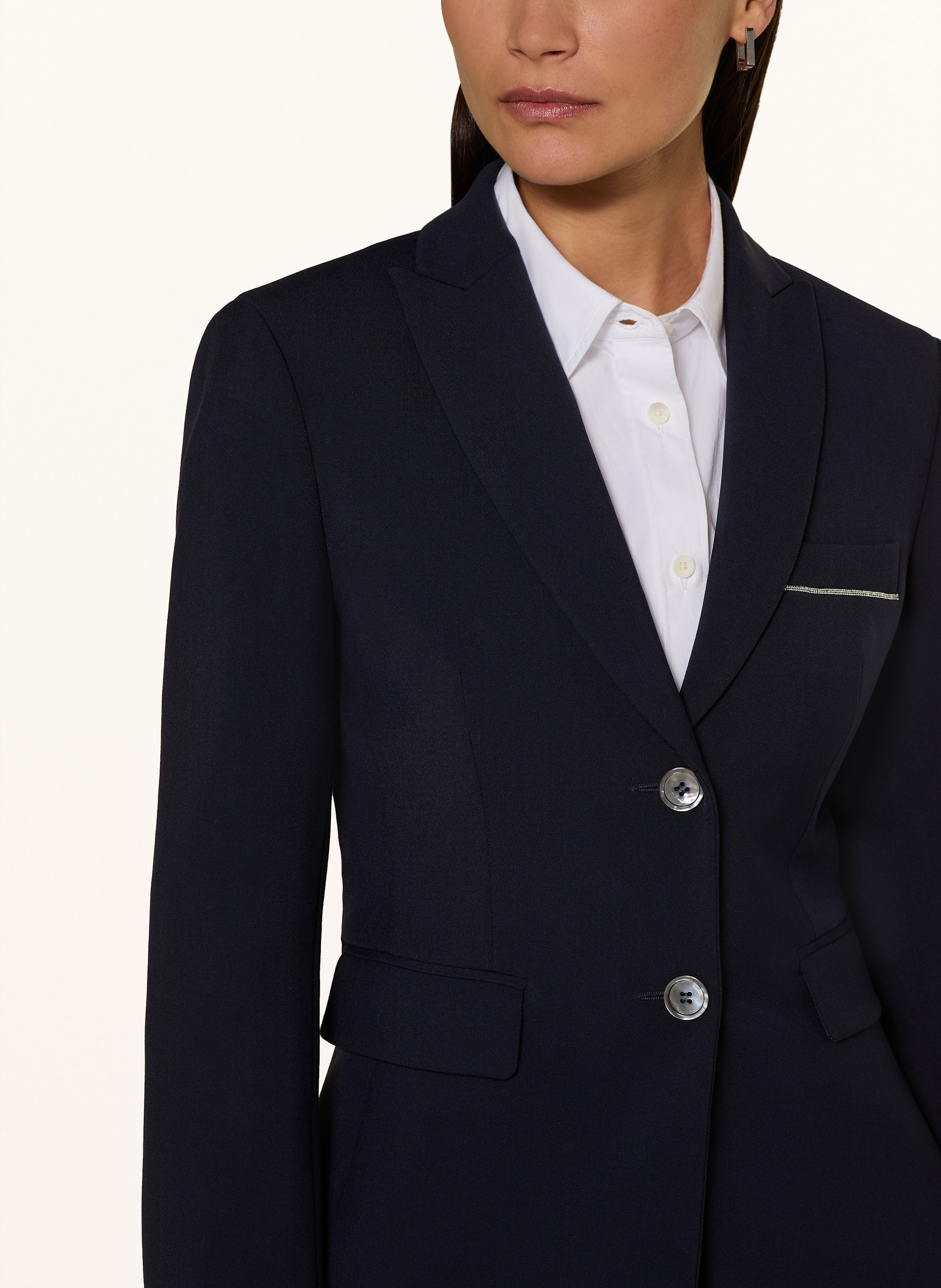 Thumbnail - Peserico Blazer Mit Schmuckperlen blau