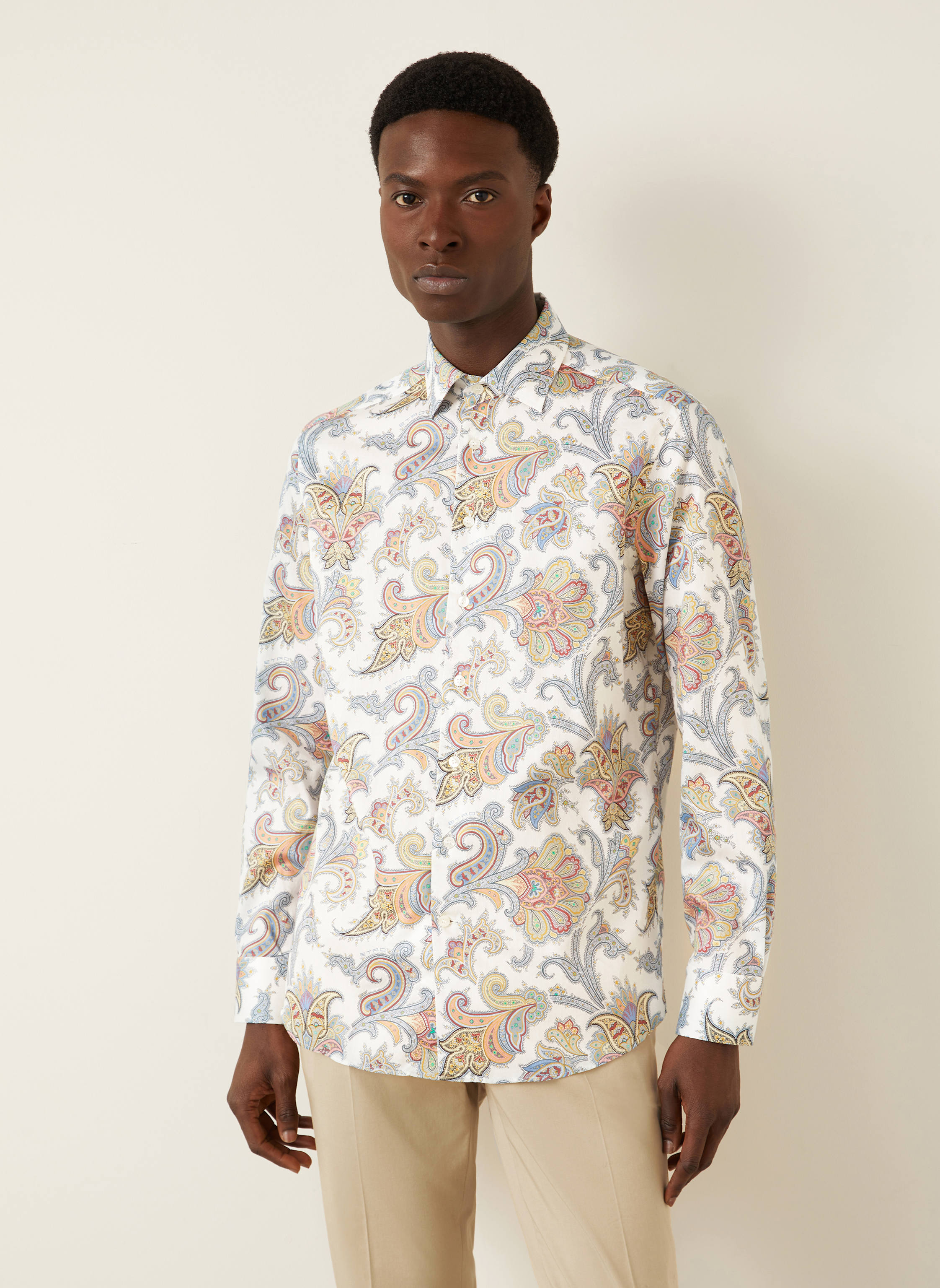 Thumbnail - Etro Hemd Regular Fit weiss