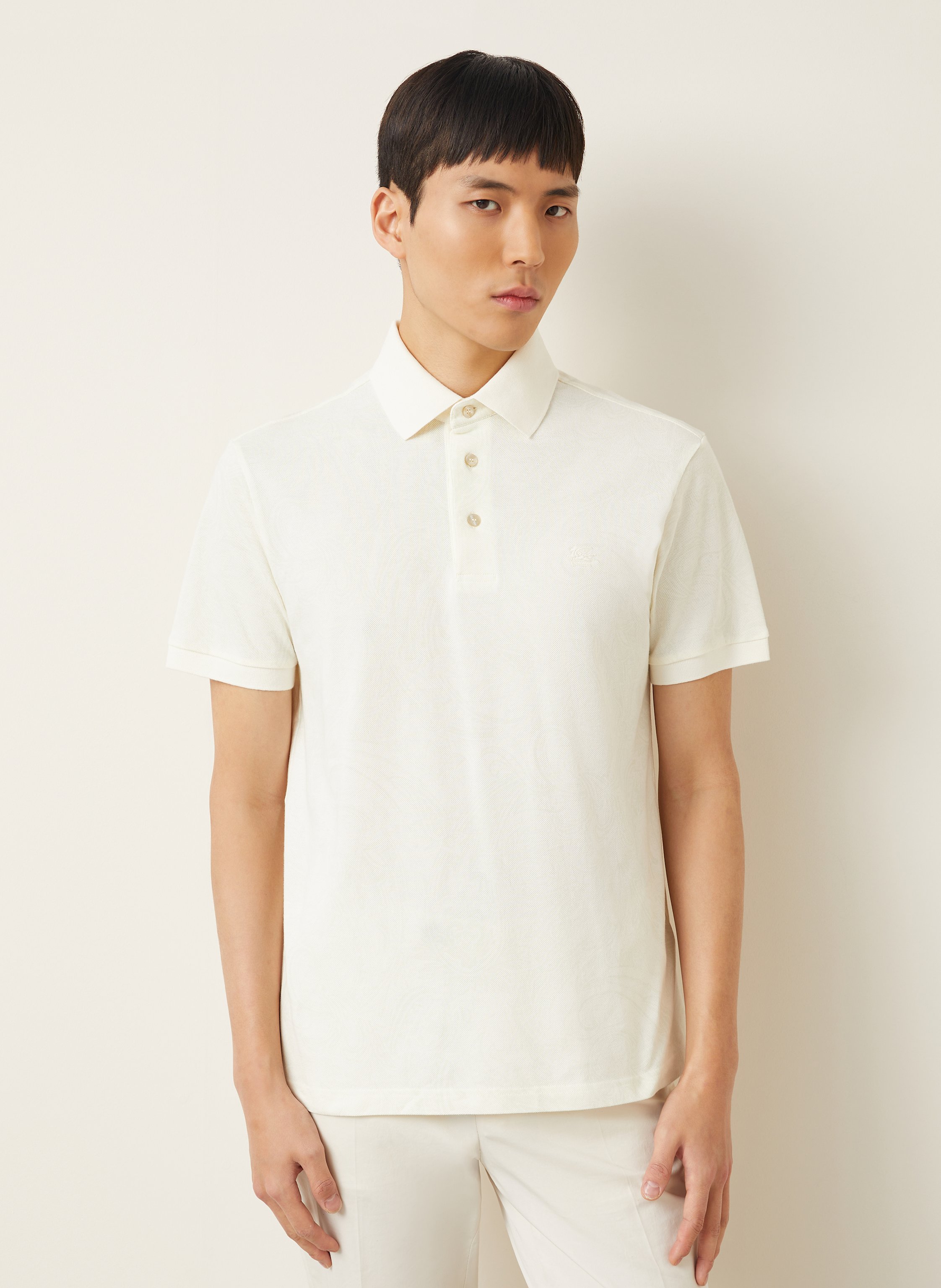 Thumbnail - Etro Piqué-Poloshirt weiss