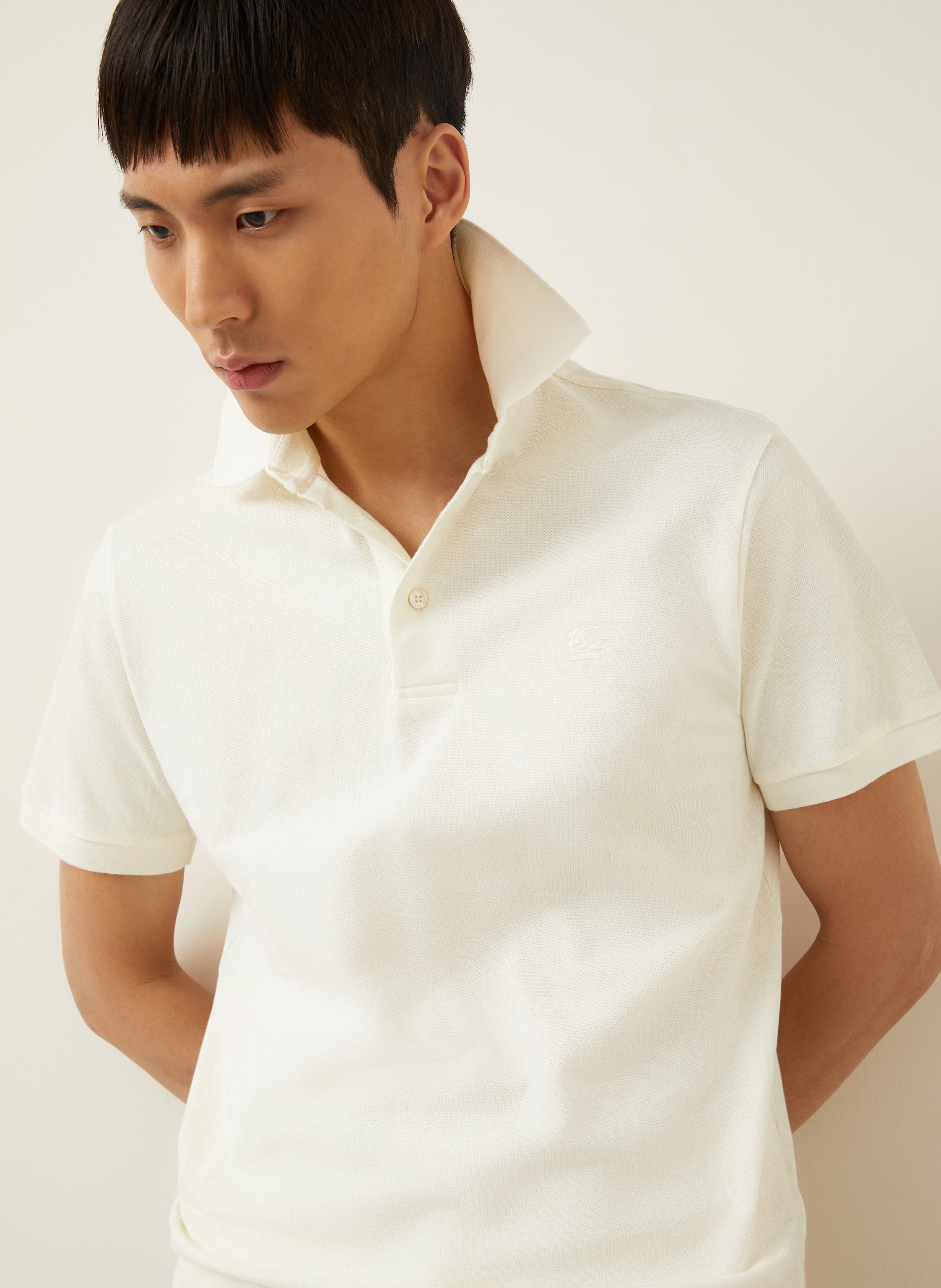 Thumbnail - Etro Piqué-Poloshirt weiss