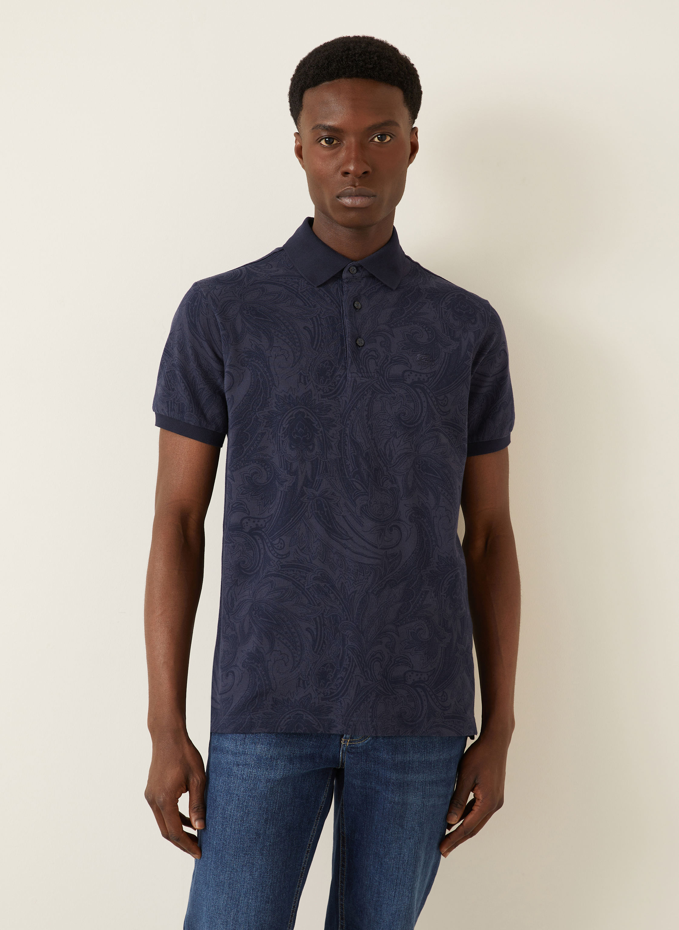 Thumbnail - Etro Piqué-Poloshirt blau