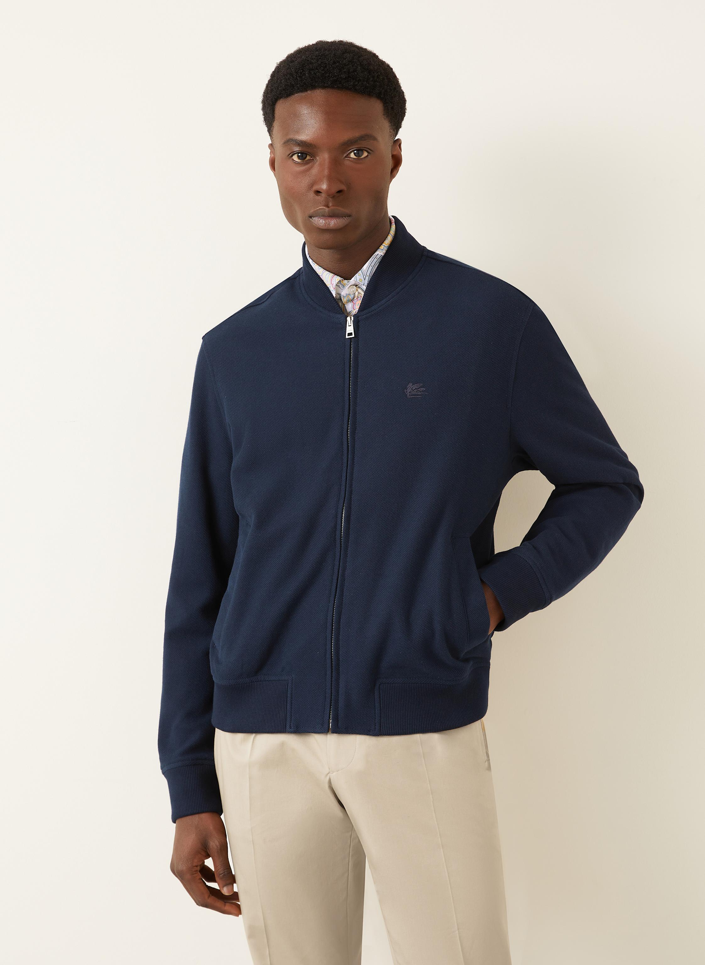 Thumbnail - Etro Piqué-Blouson blau