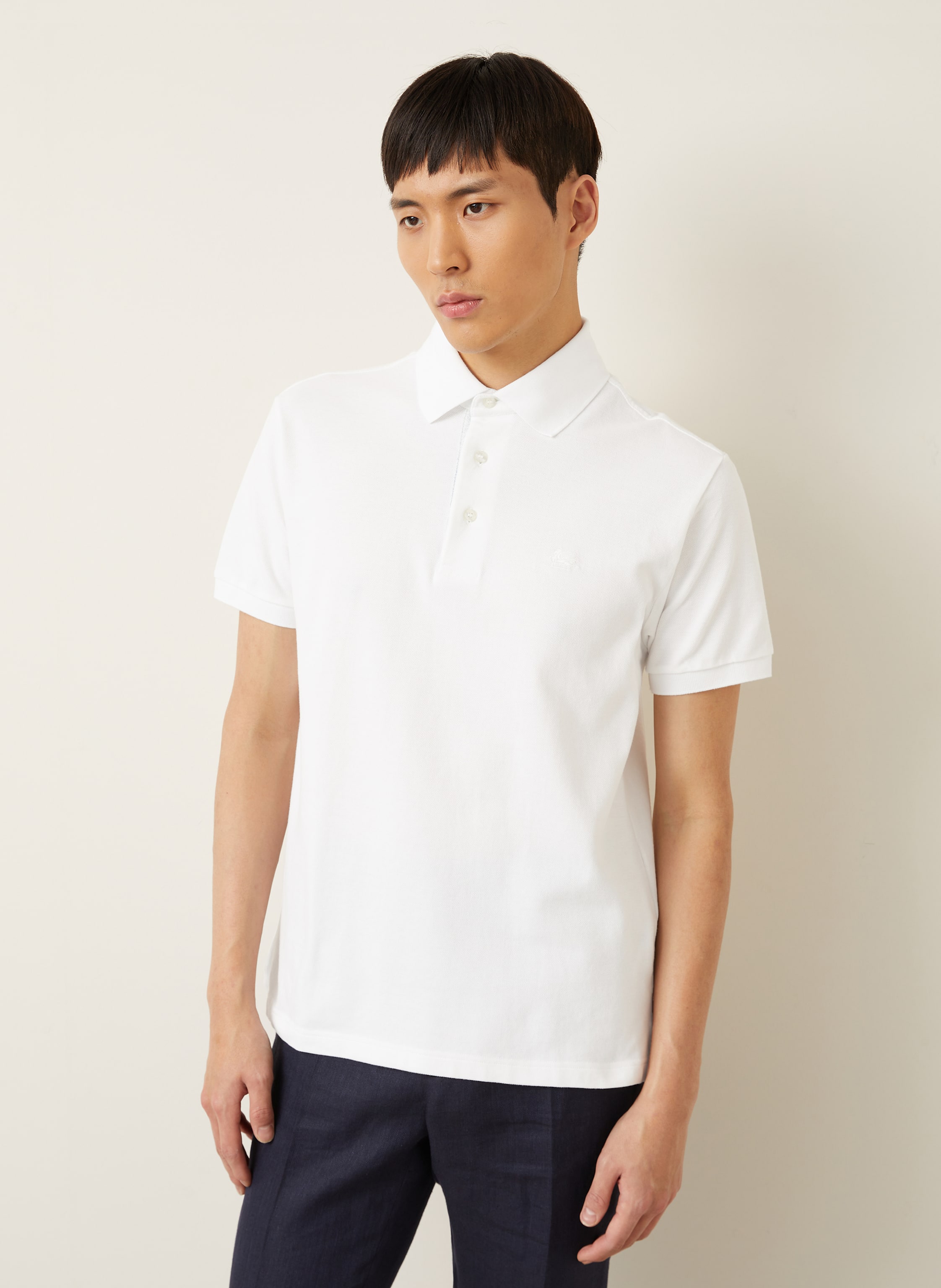 Thumbnail - Etro Piqué-Poloshirt weiss