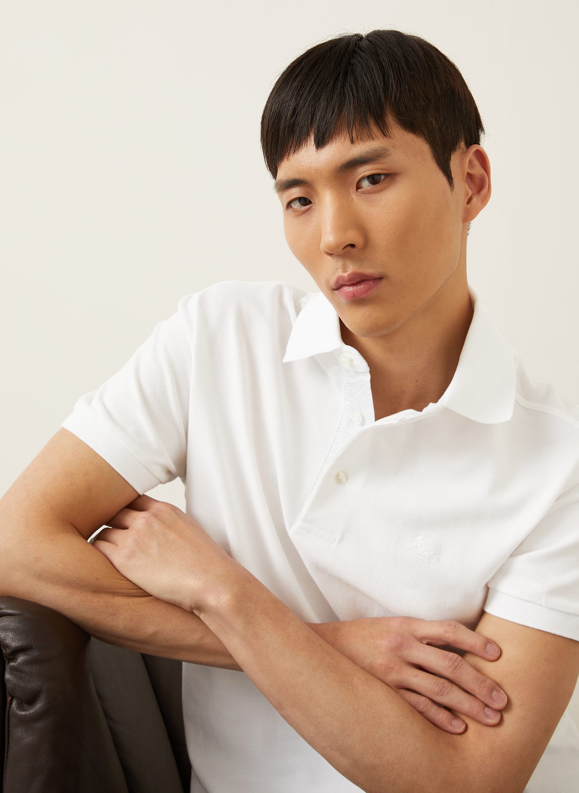 Thumbnail - Etro Piqué-Poloshirt weiss