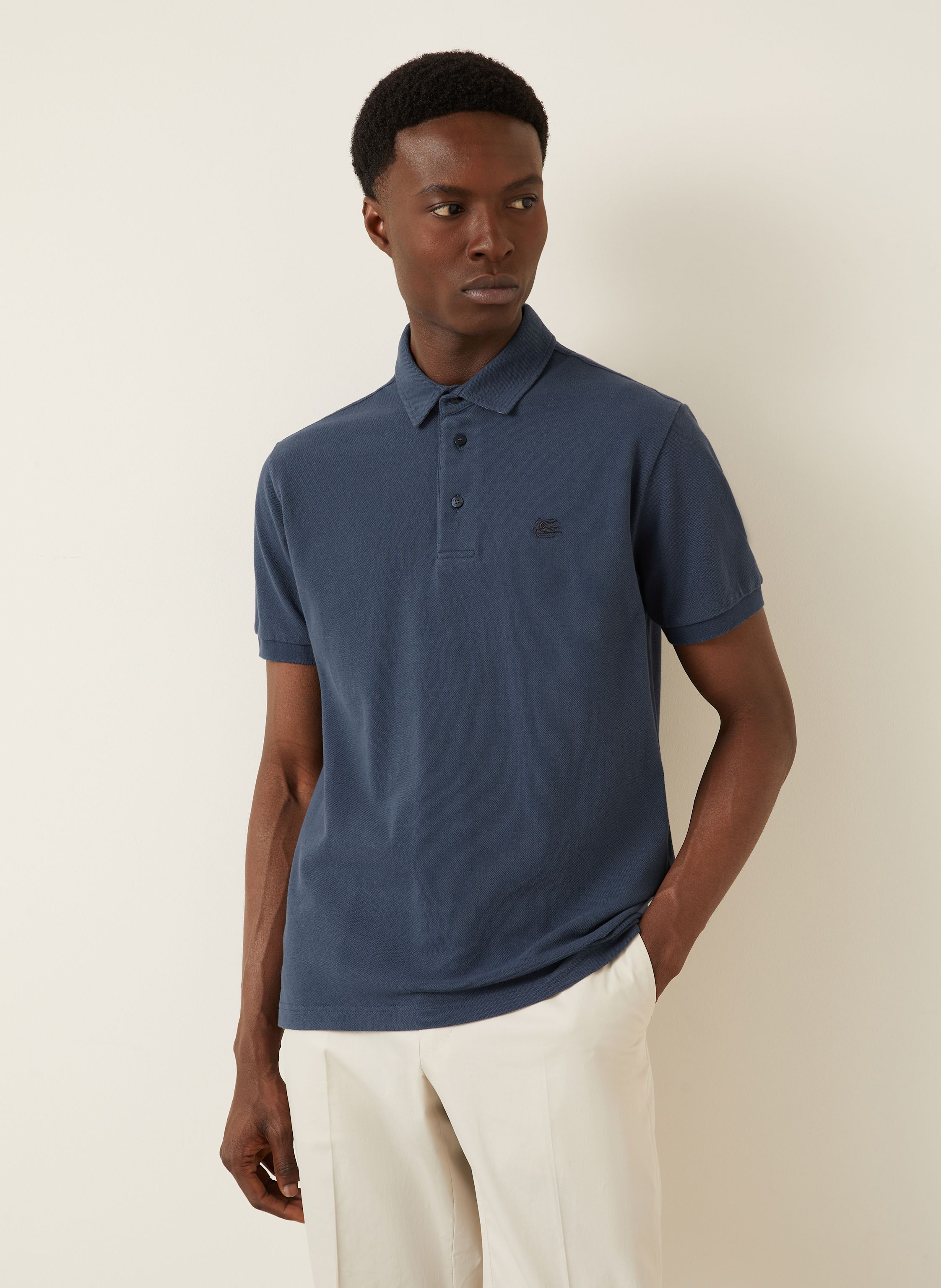 Thumbnail - Etro Piqué-Poloshirt blau