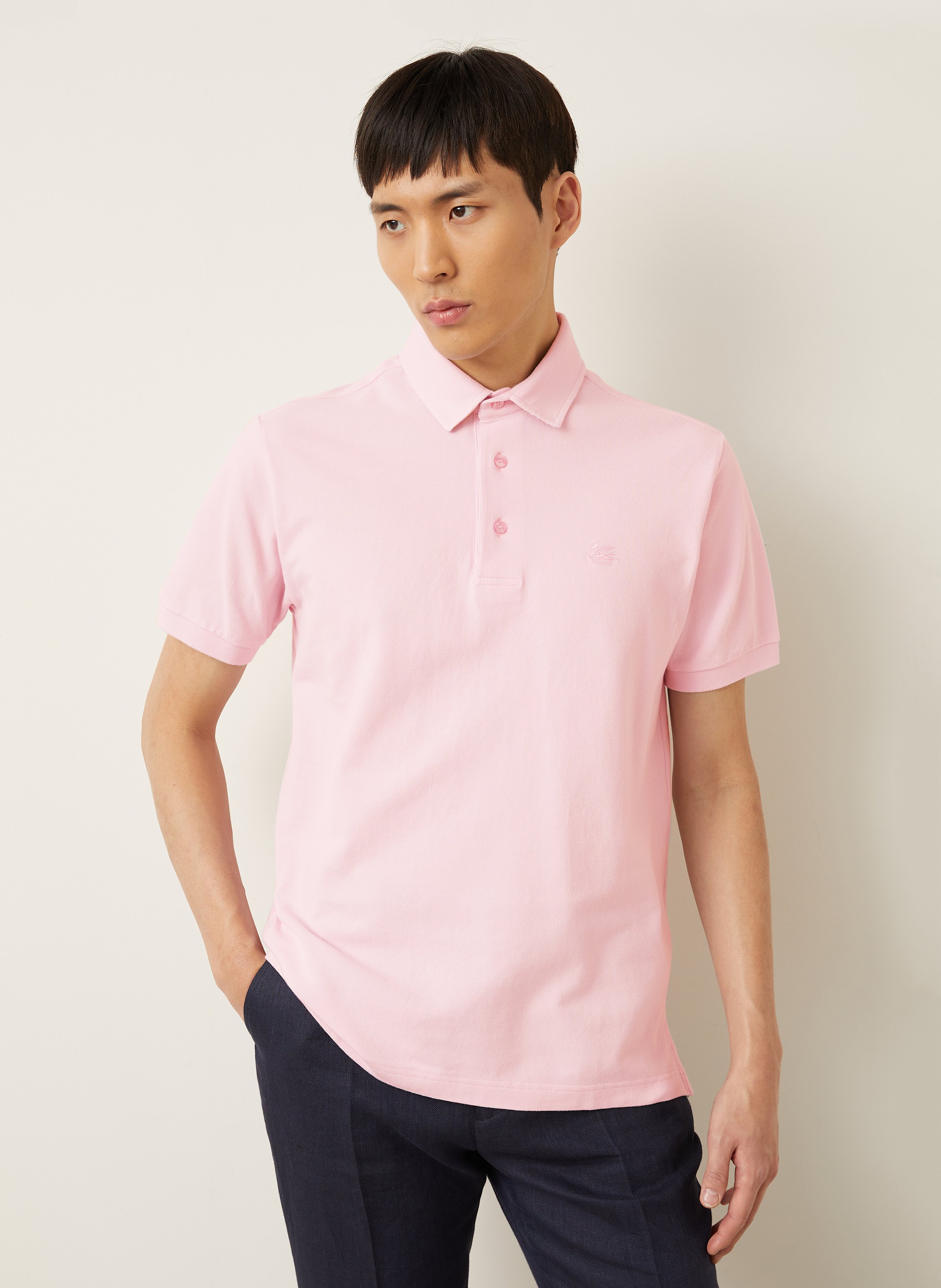 Thumbnail - Etro Piqué-Poloshirt pink